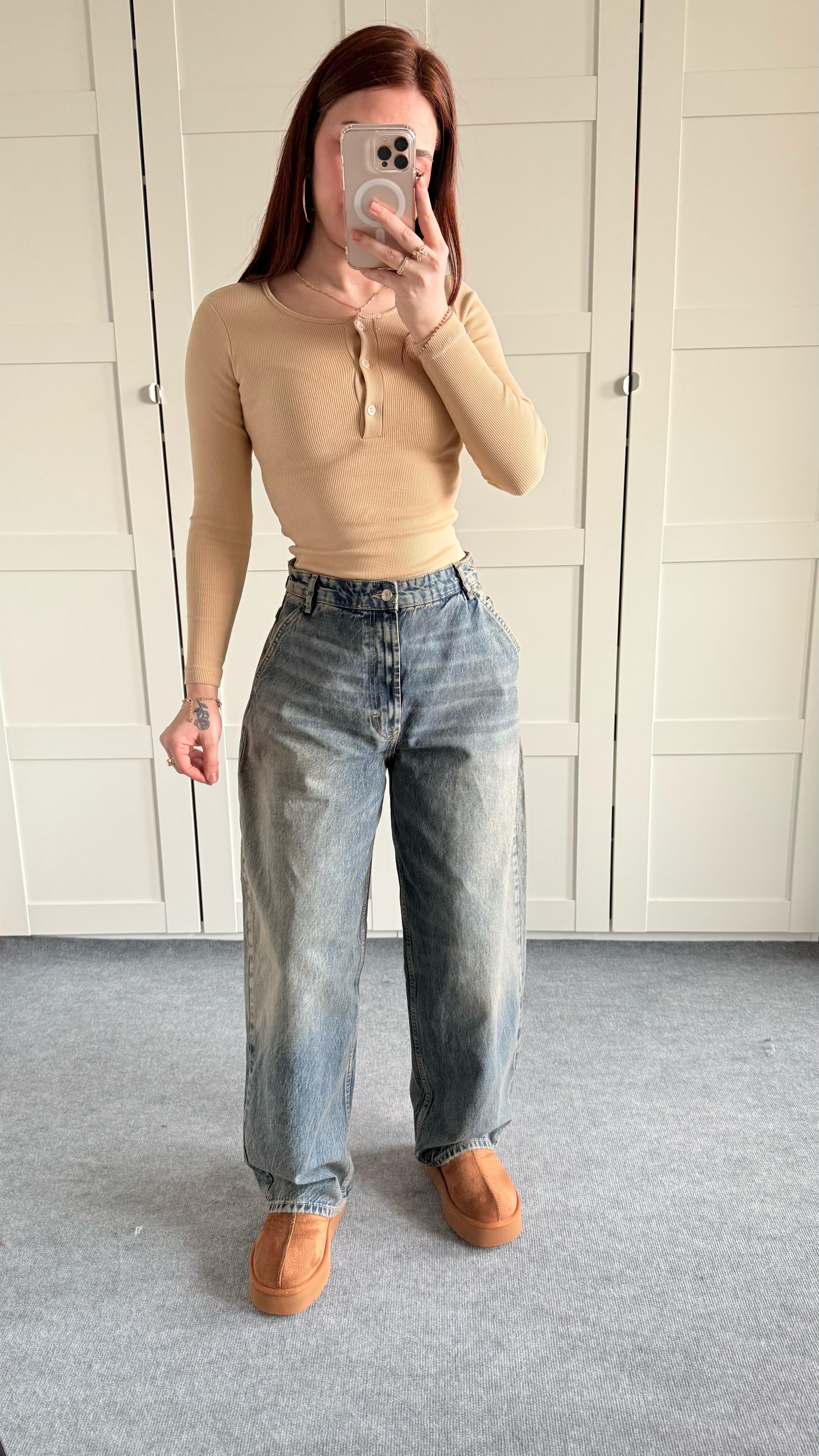 Marka Balon Baggy Pantolon Eskitme Kot 