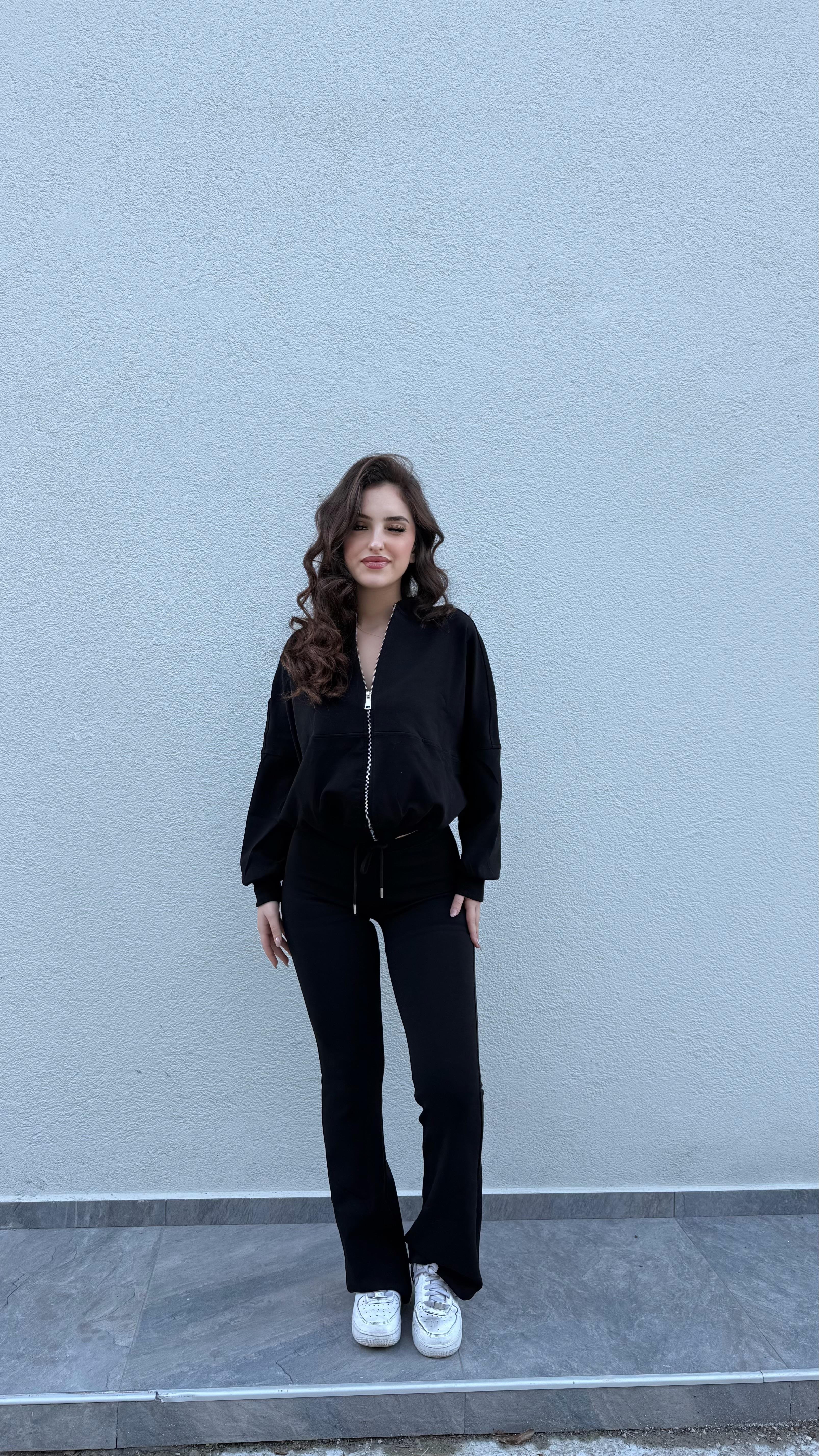 Marka Ceket Pantolon Casual Takım Siyah