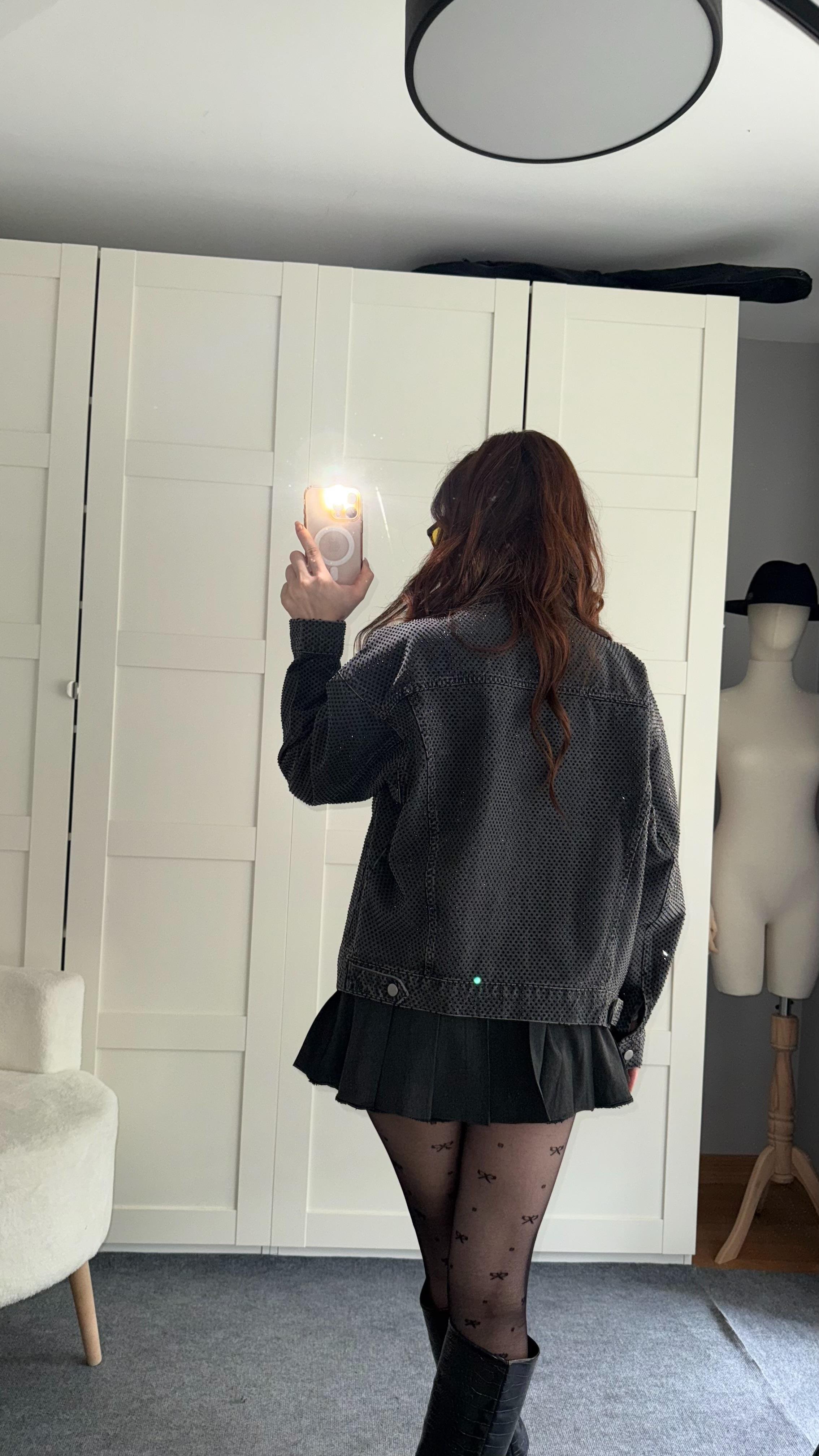 Marka Model Taşlı Füme Ceket
