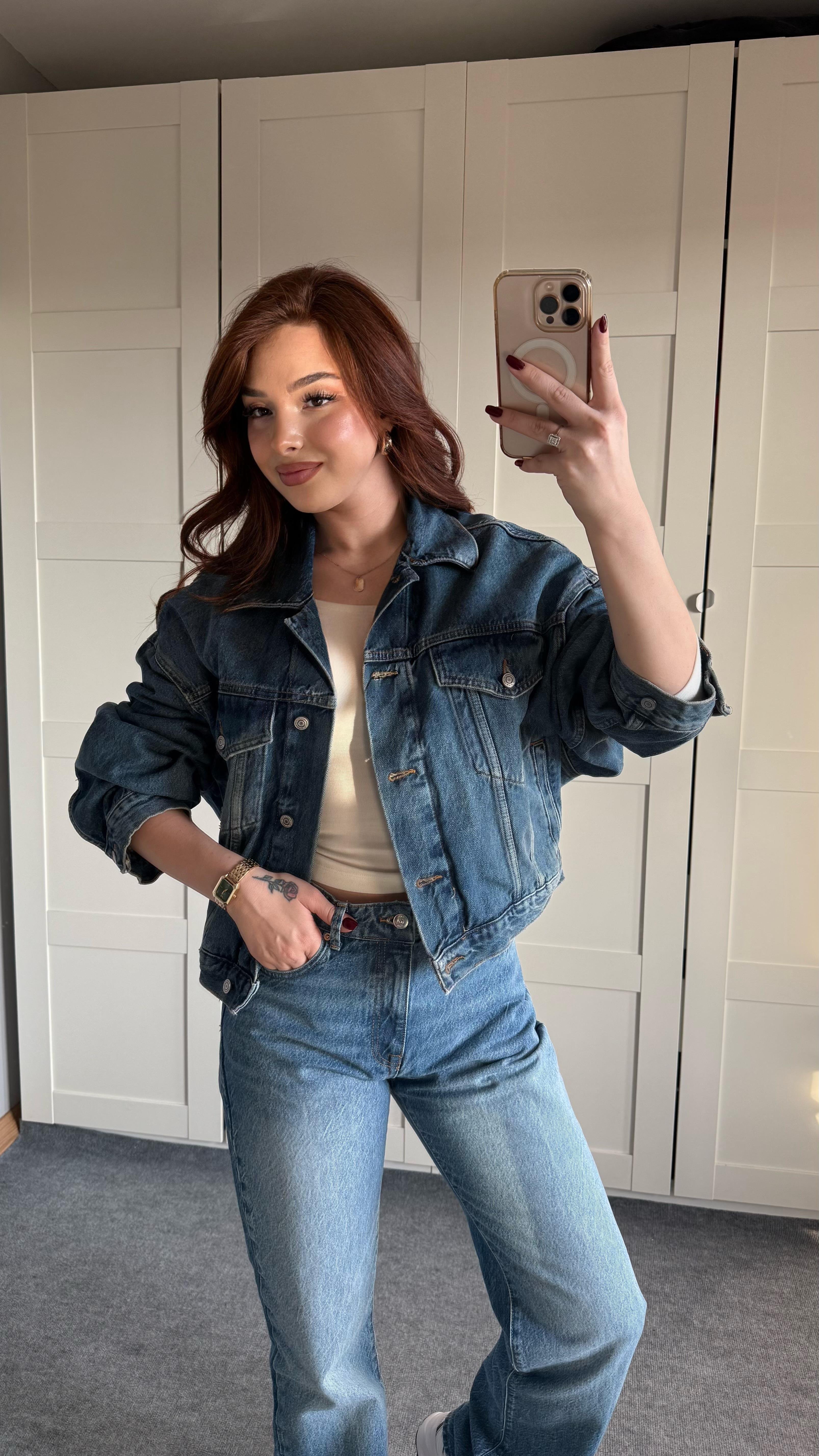Marka Oversize Kot Mavi Ceket