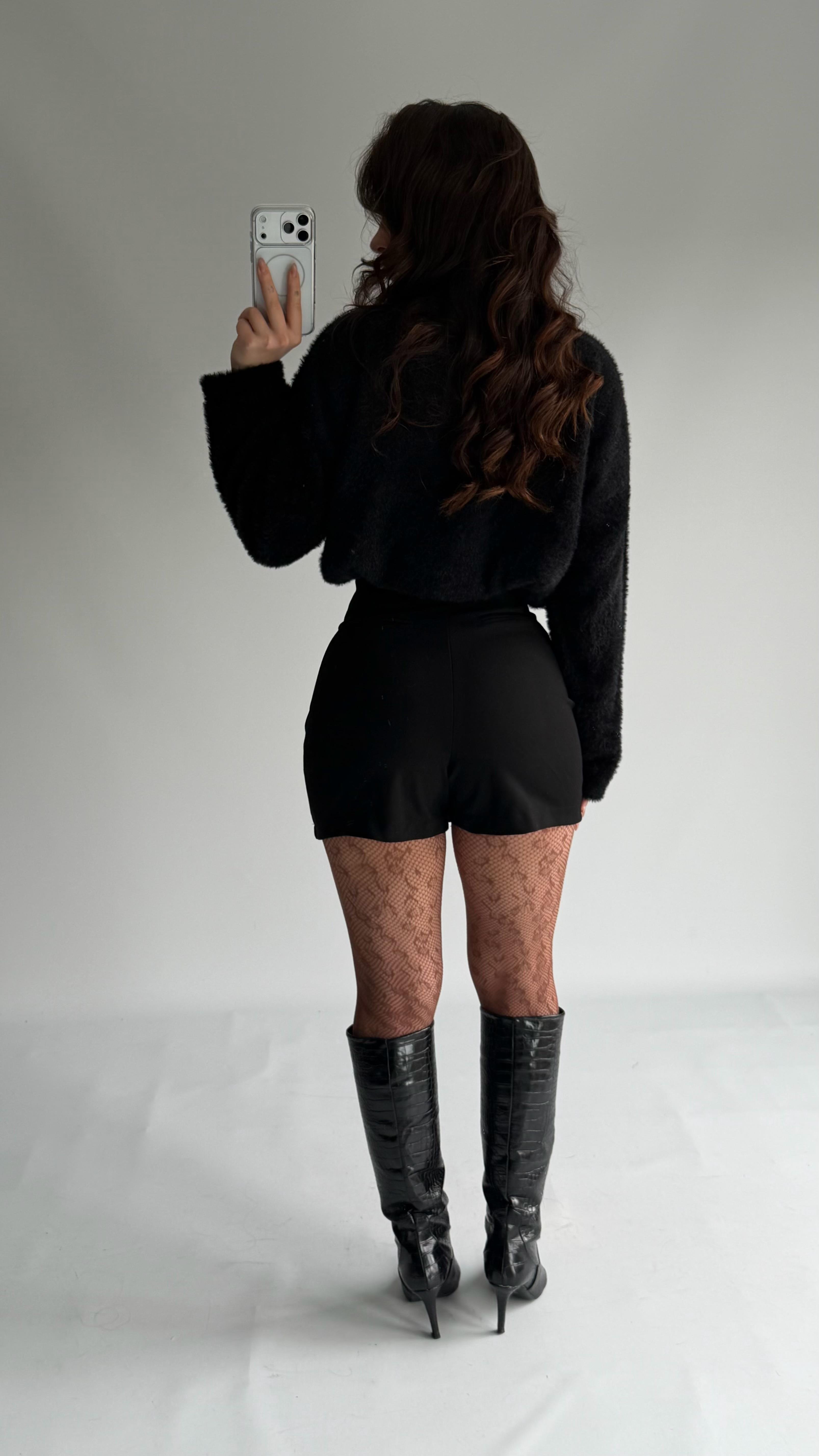 Marka Şort Etek Siyah 