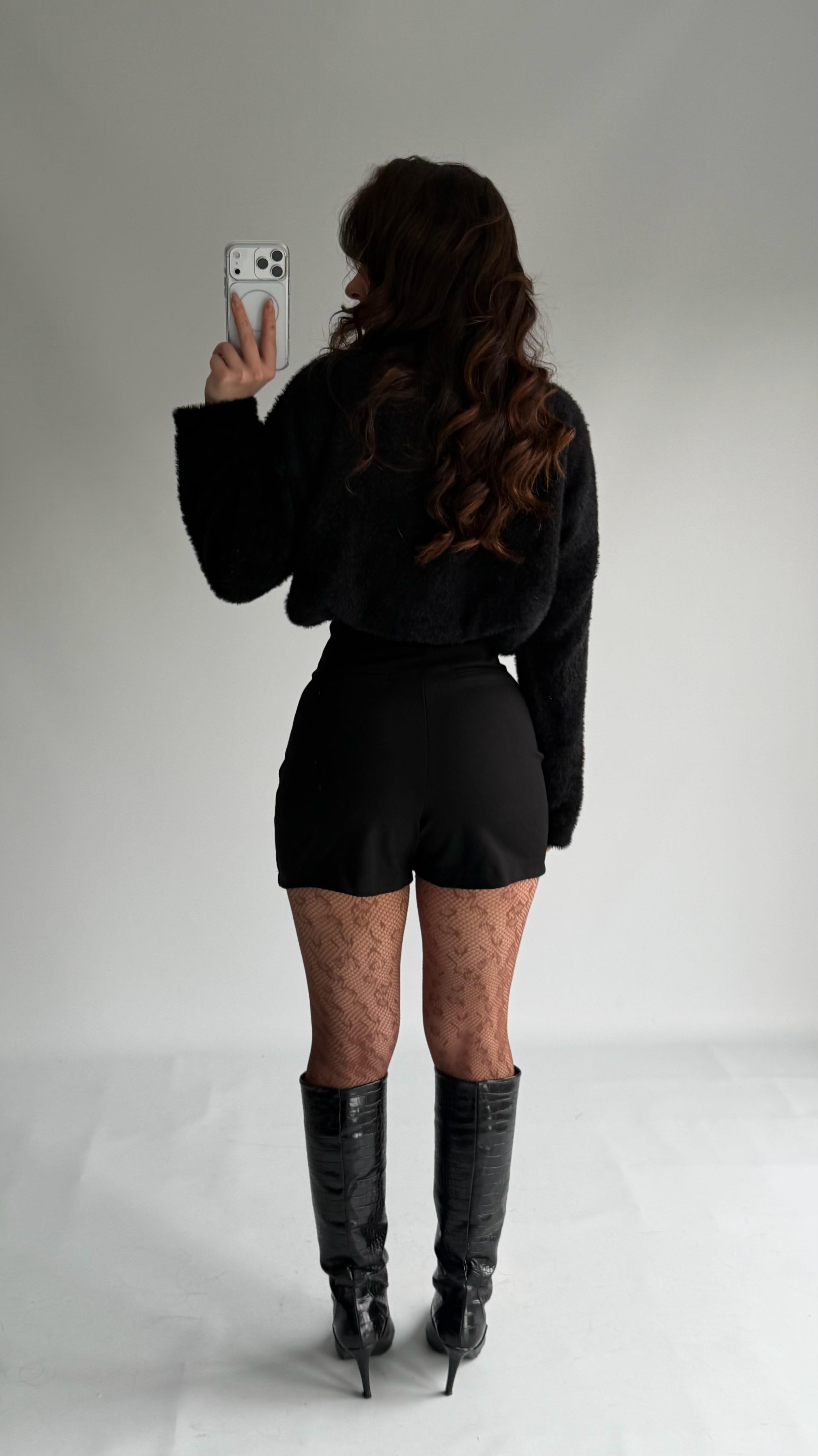 Marka Şort Etek Siyah 