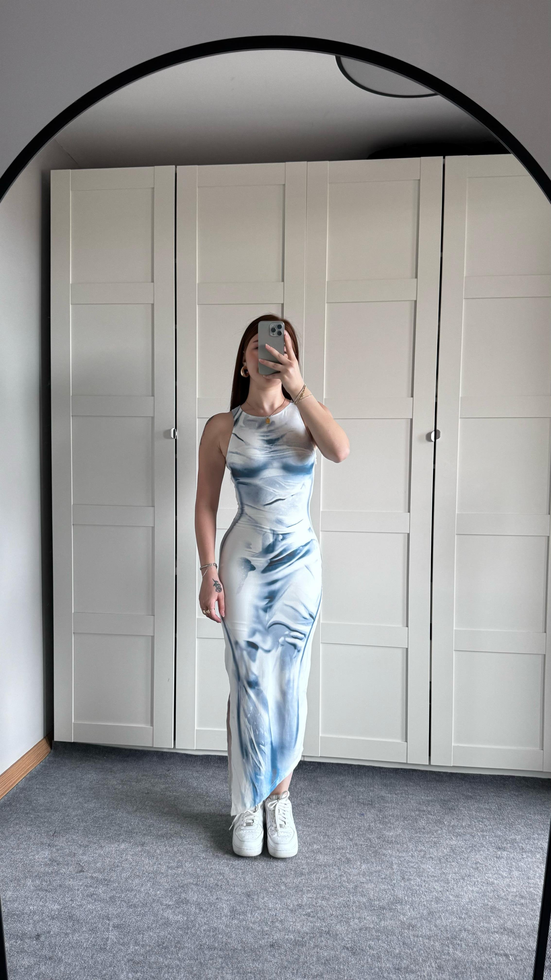 Mia Mavi Elbise