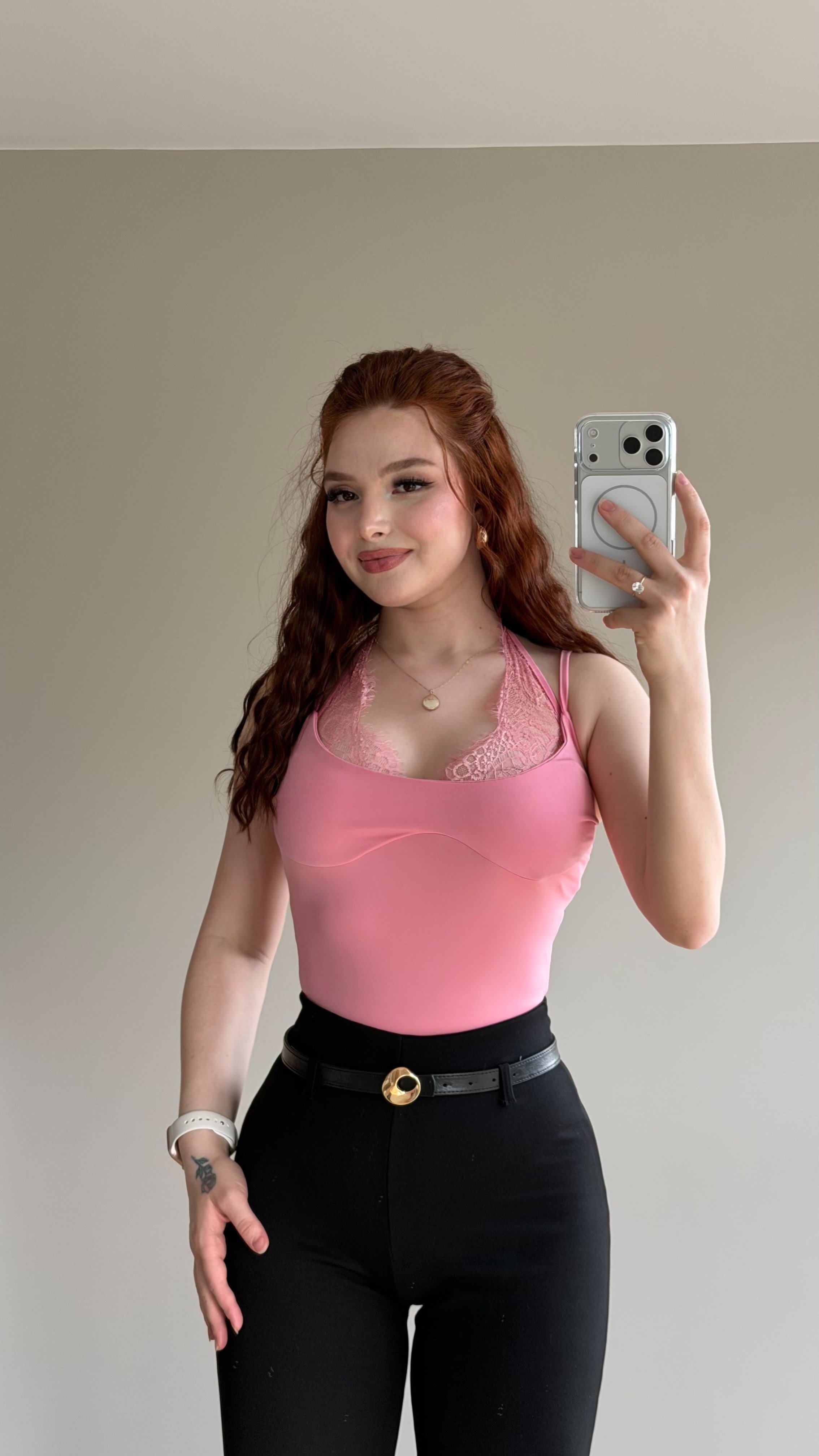 Midnight Vibe Bodysuit Pembe