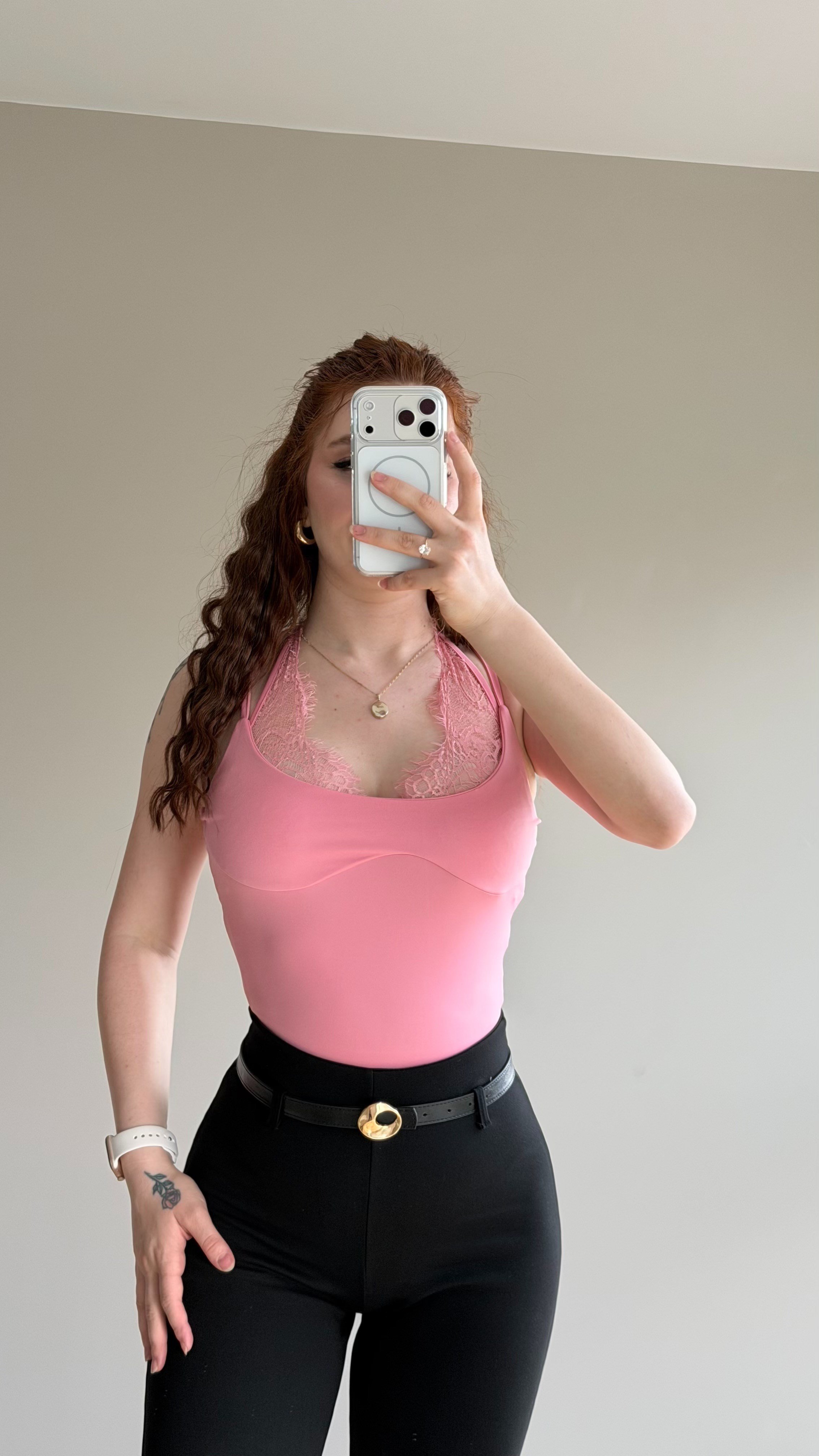Midnight Vibe Bodysuit Pembe