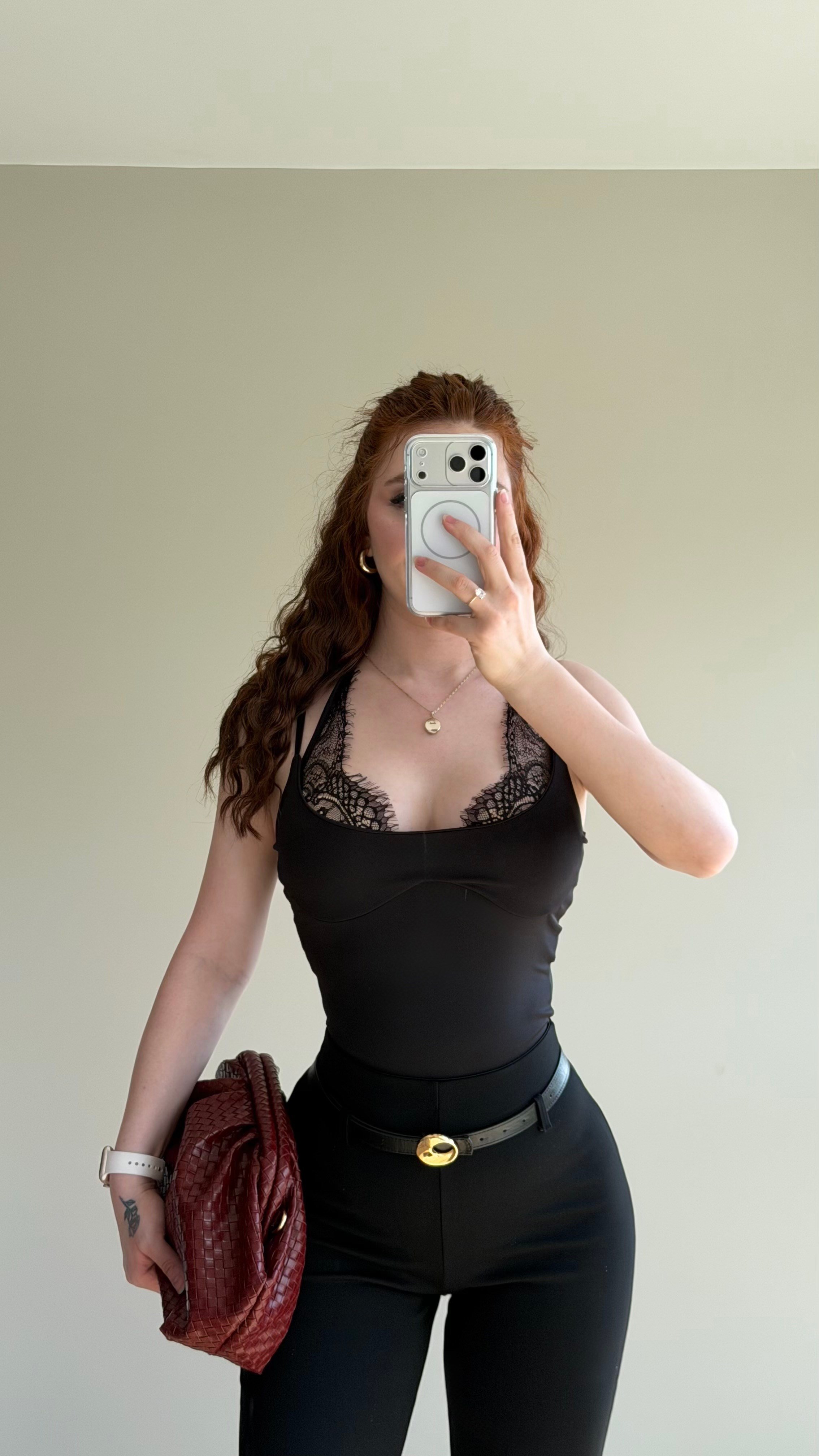 Midnight Vibe Bodysuit Siyah