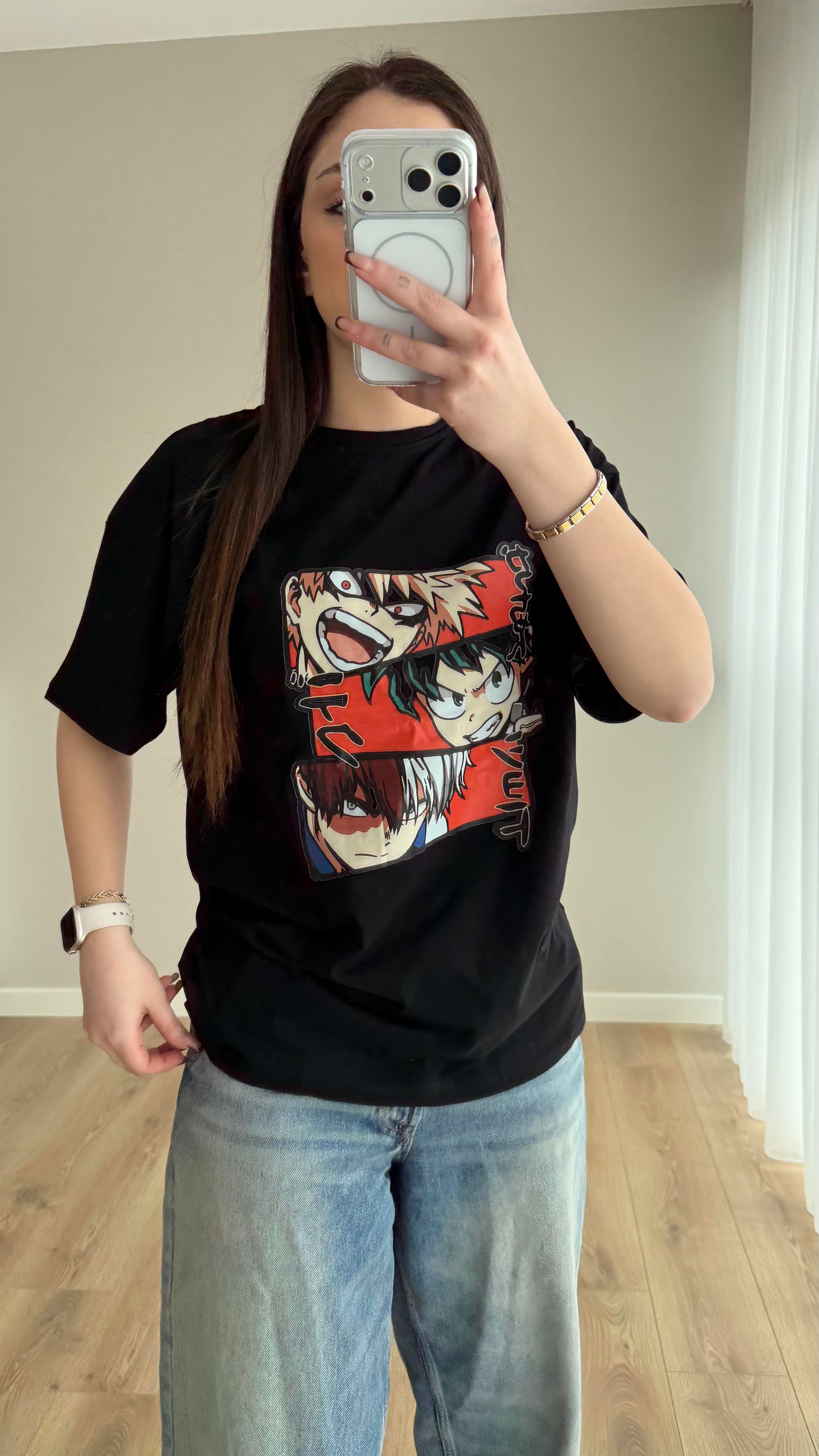 Midoriya Tişört Siyah