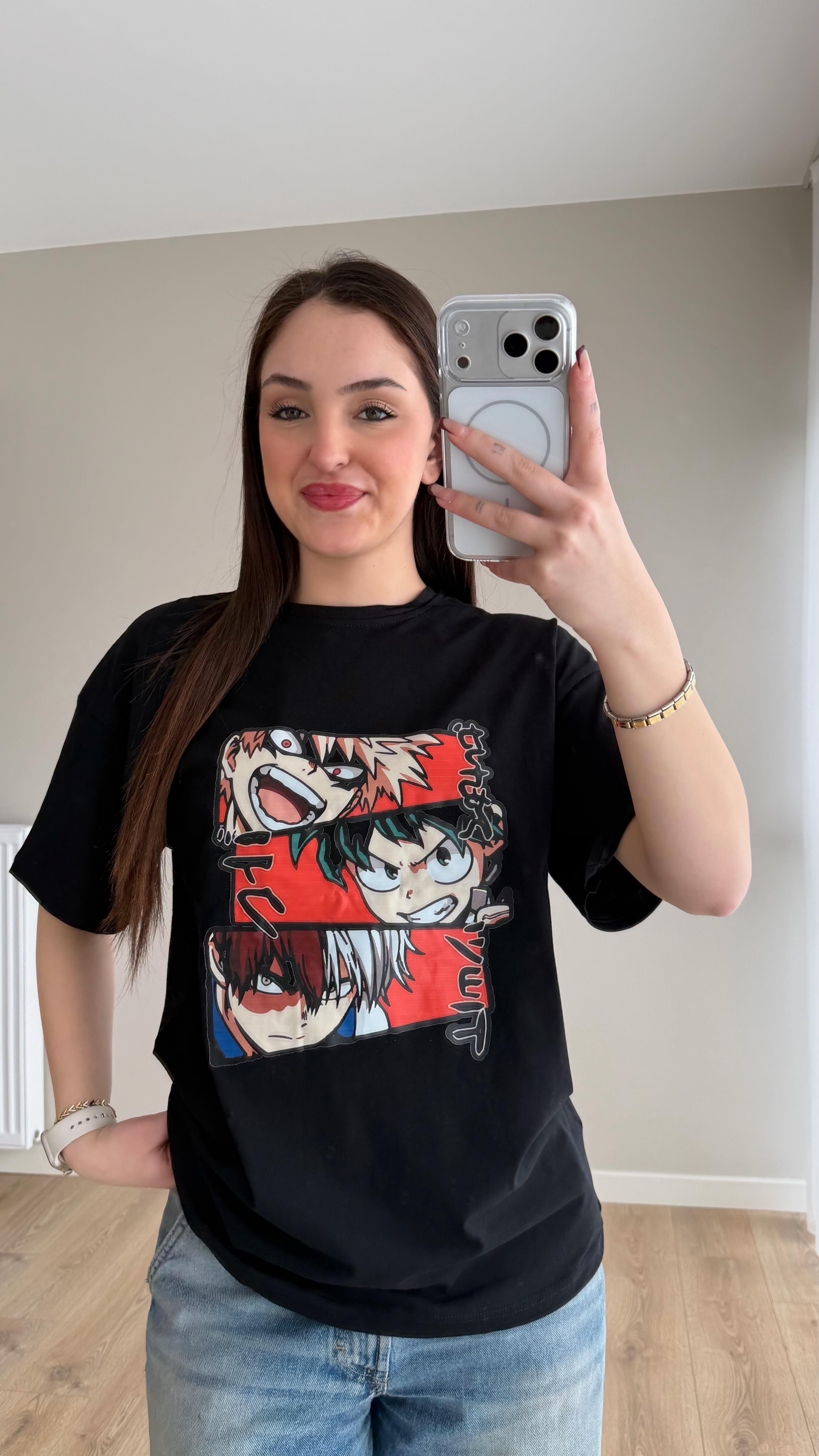 Midoriya Tişört Siyah