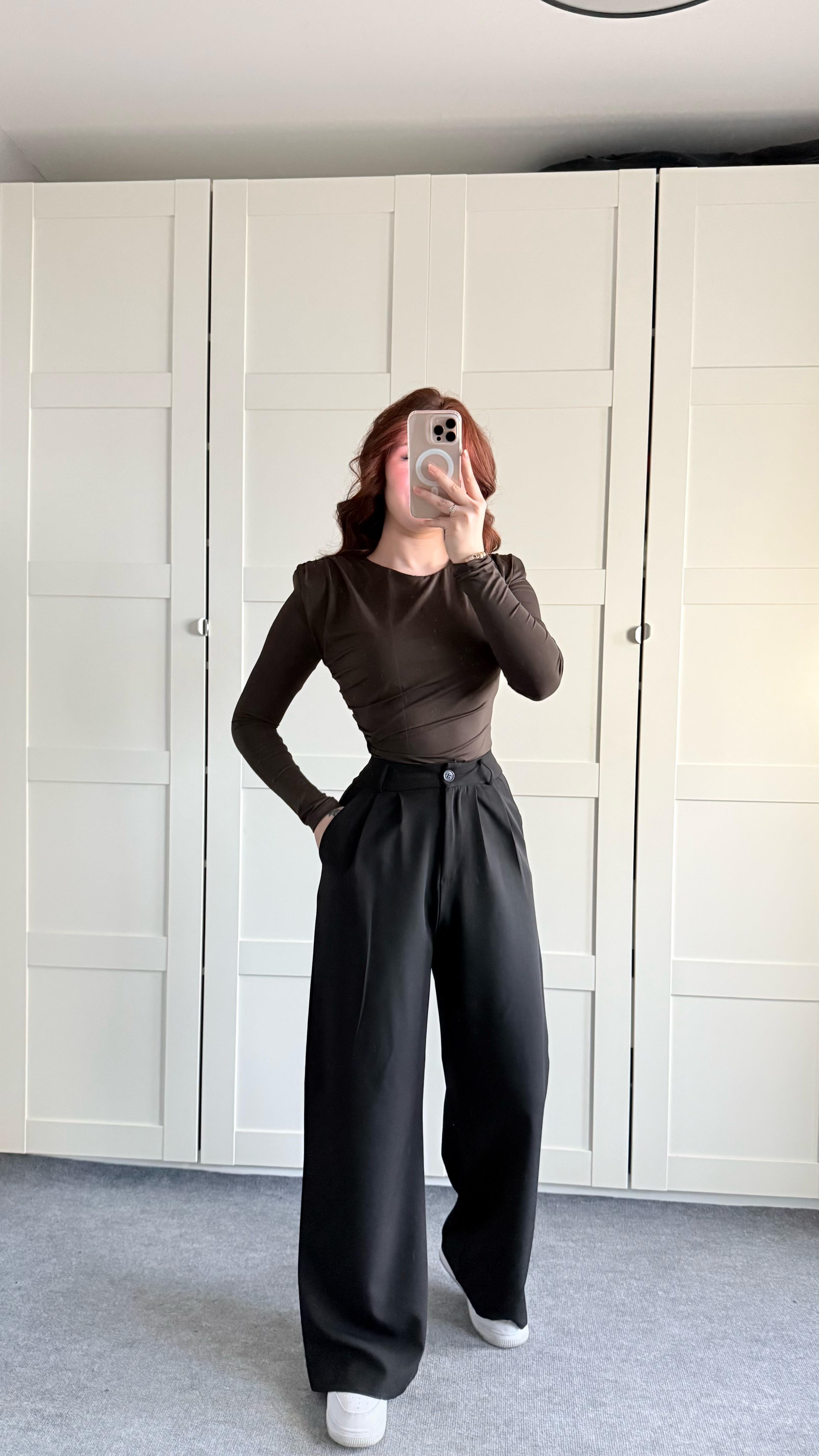 Mika Plazzo Pantolon Siyah
