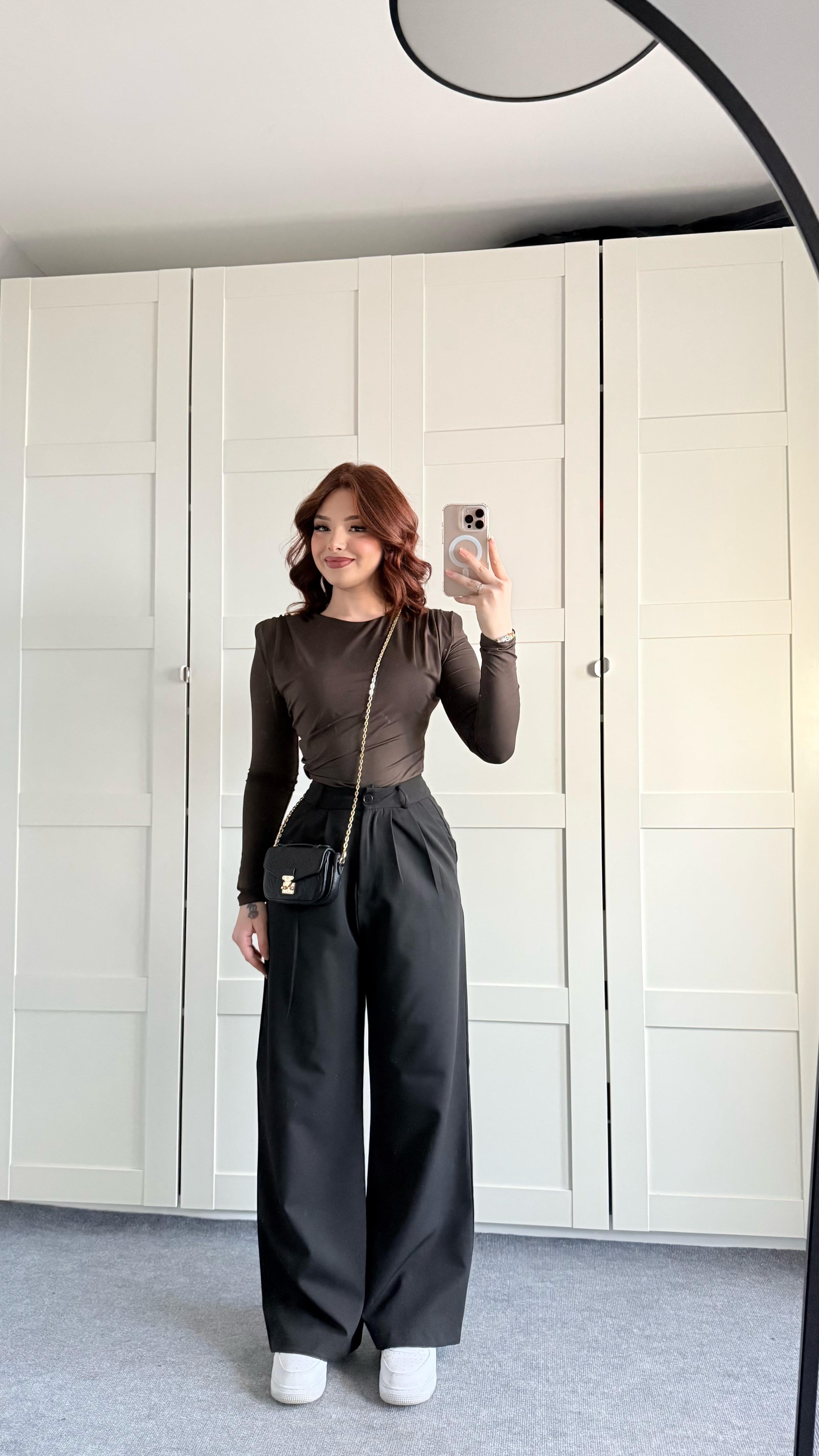 Mika Plazzo Pantolon Siyah