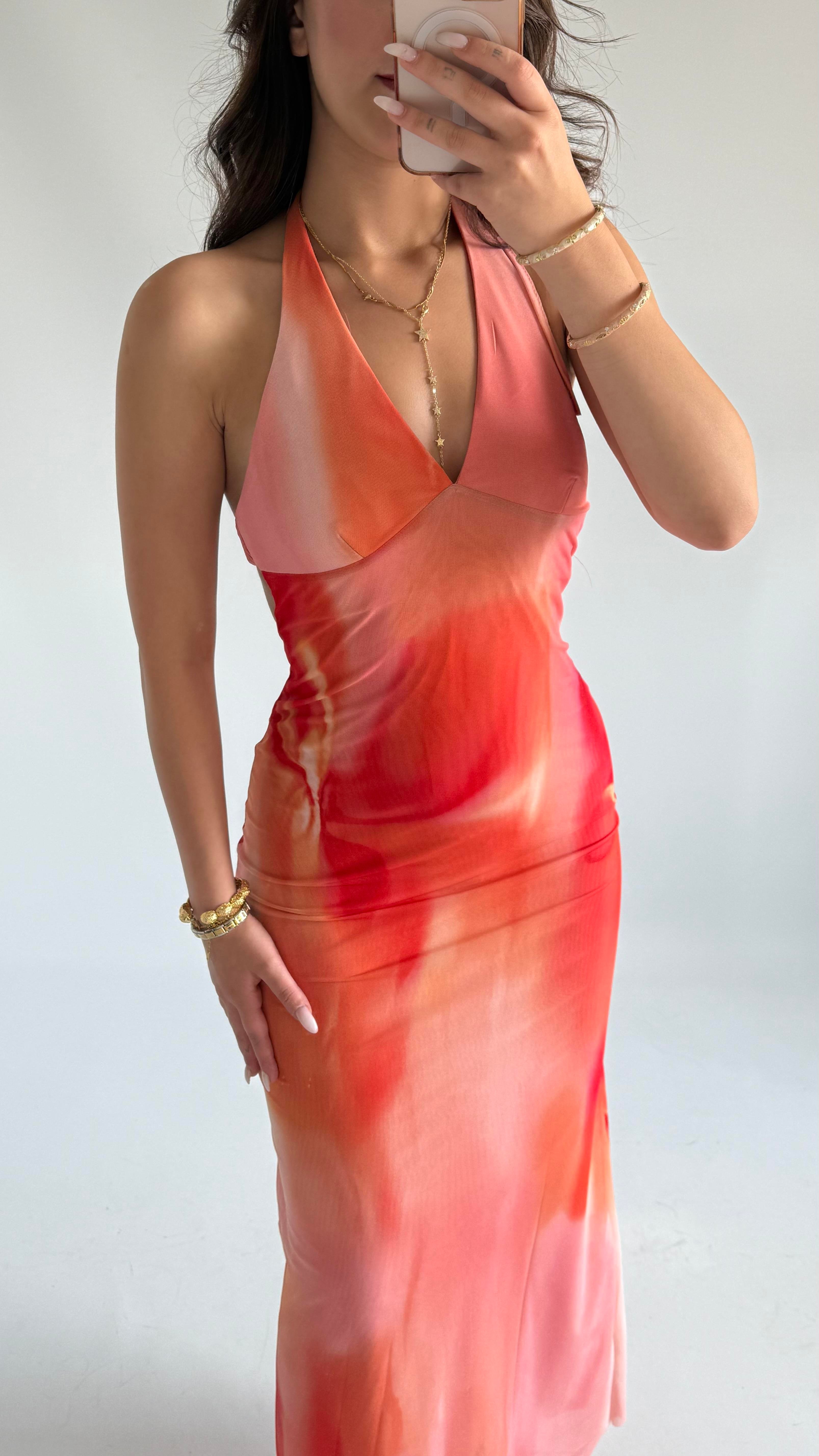 Miley Boyun Geçirmeli Elbise Pembe