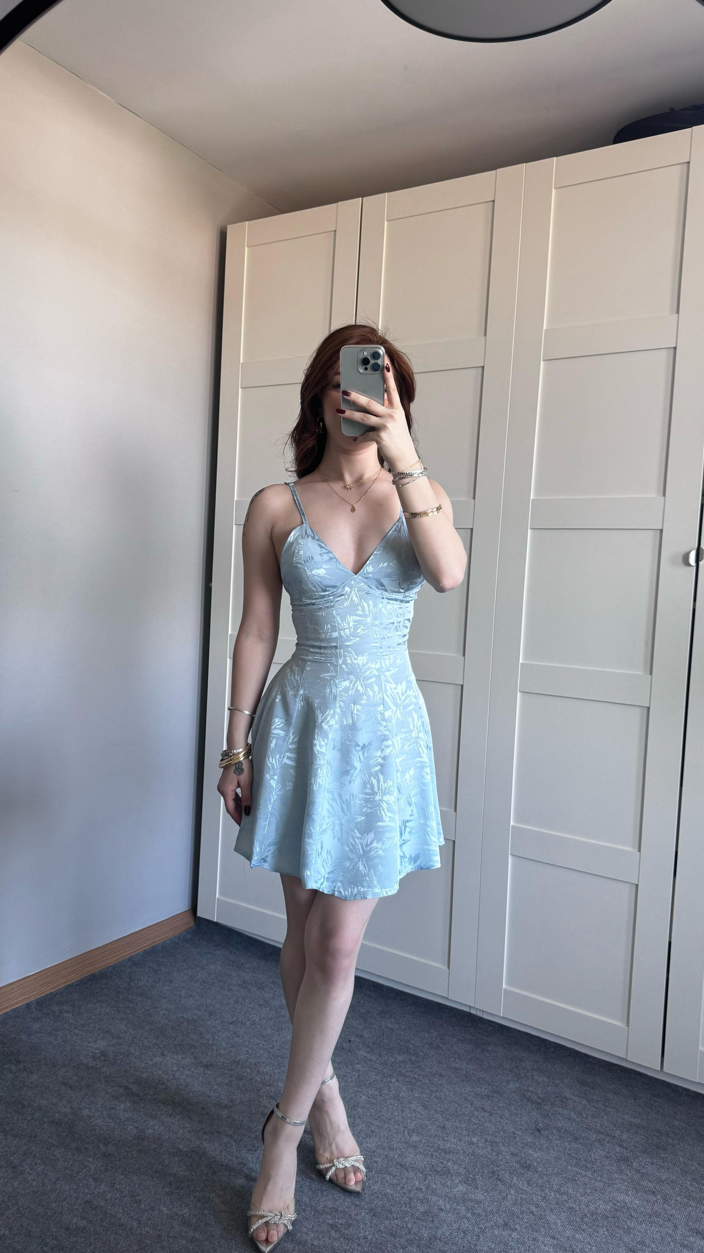 Moana Mavi Elbise