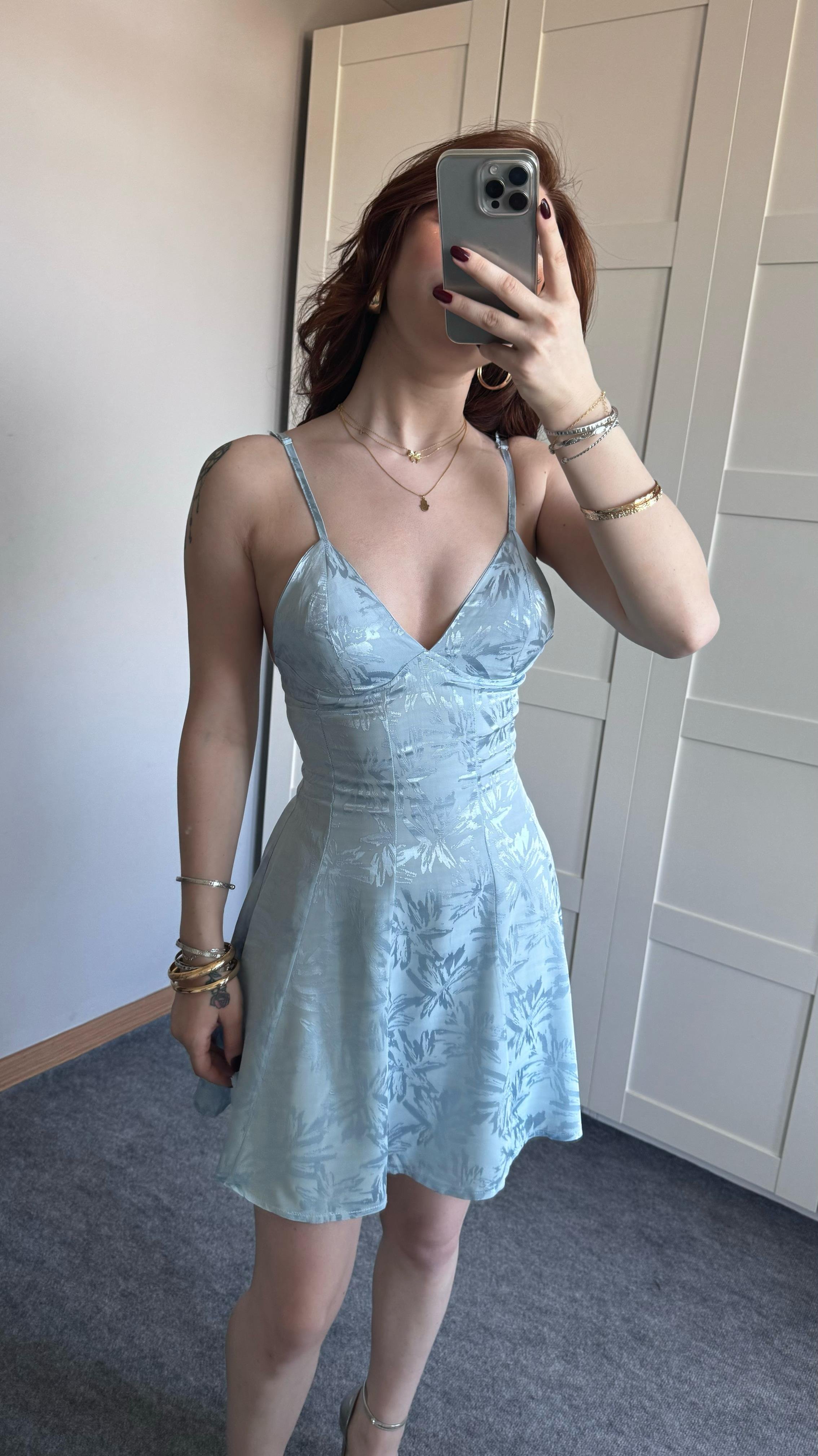 Moana Mavi Elbise