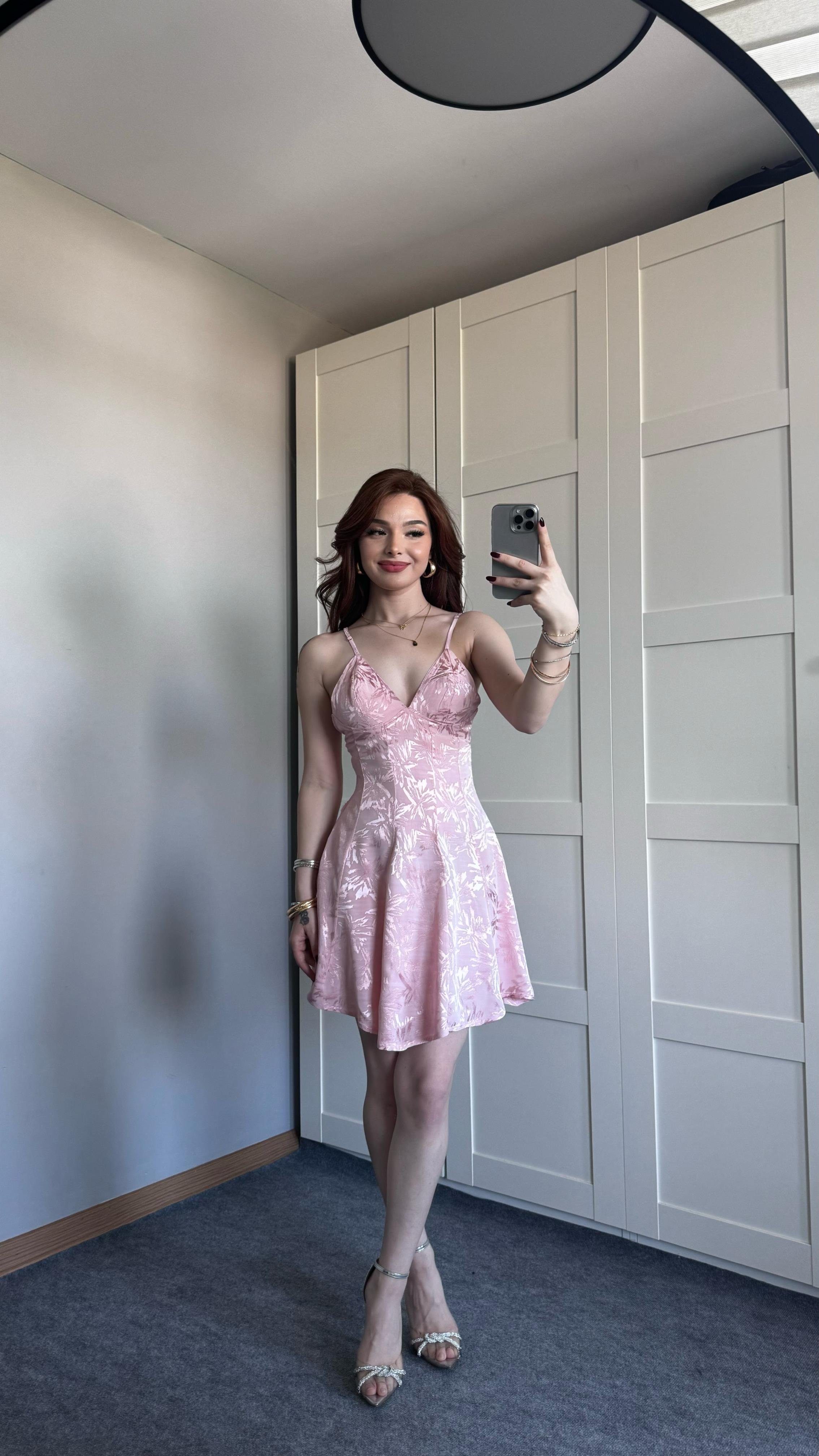 Moana Pembe Elbise