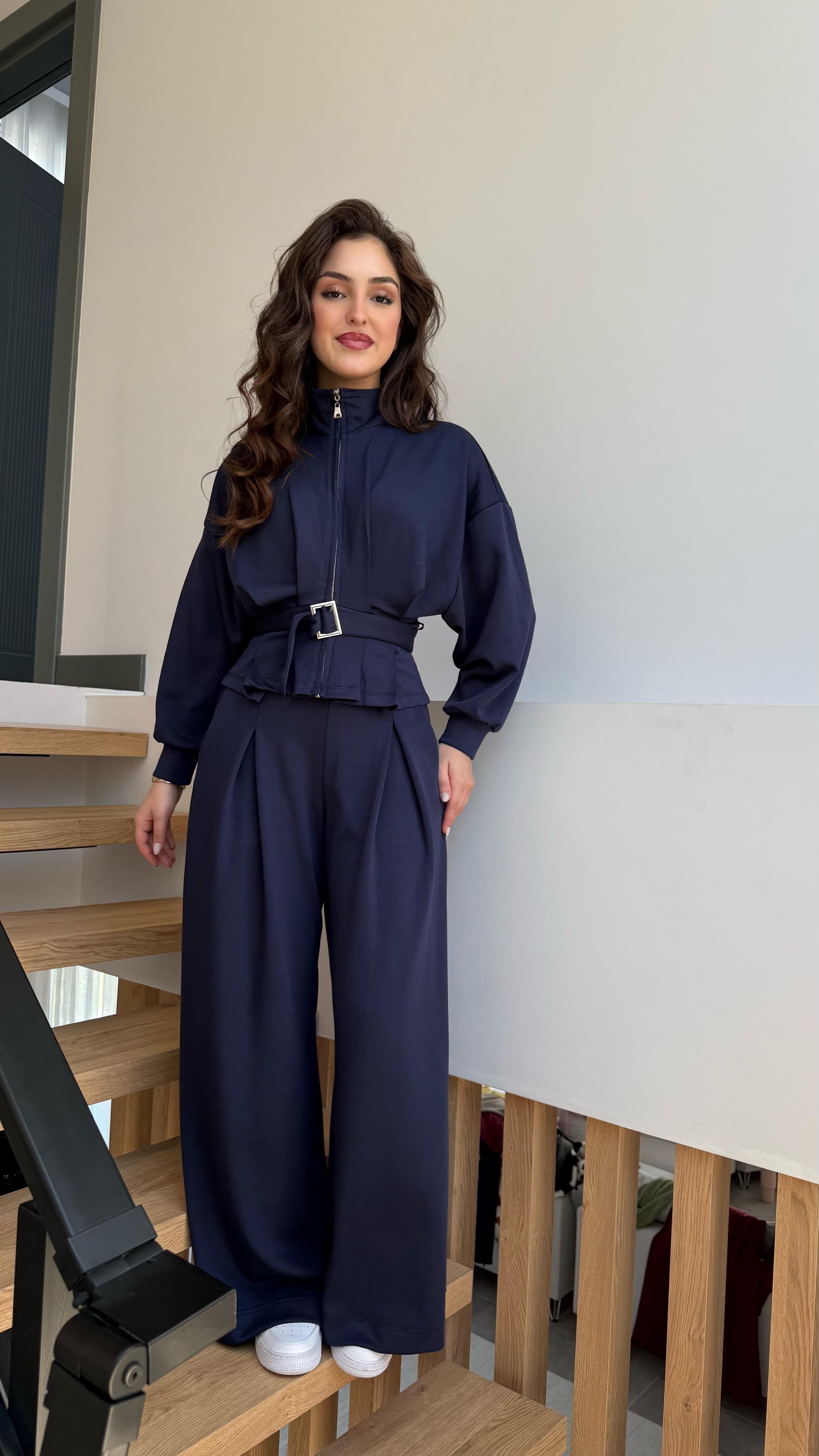 Modal Ceket Pantolon Takım Lacivert