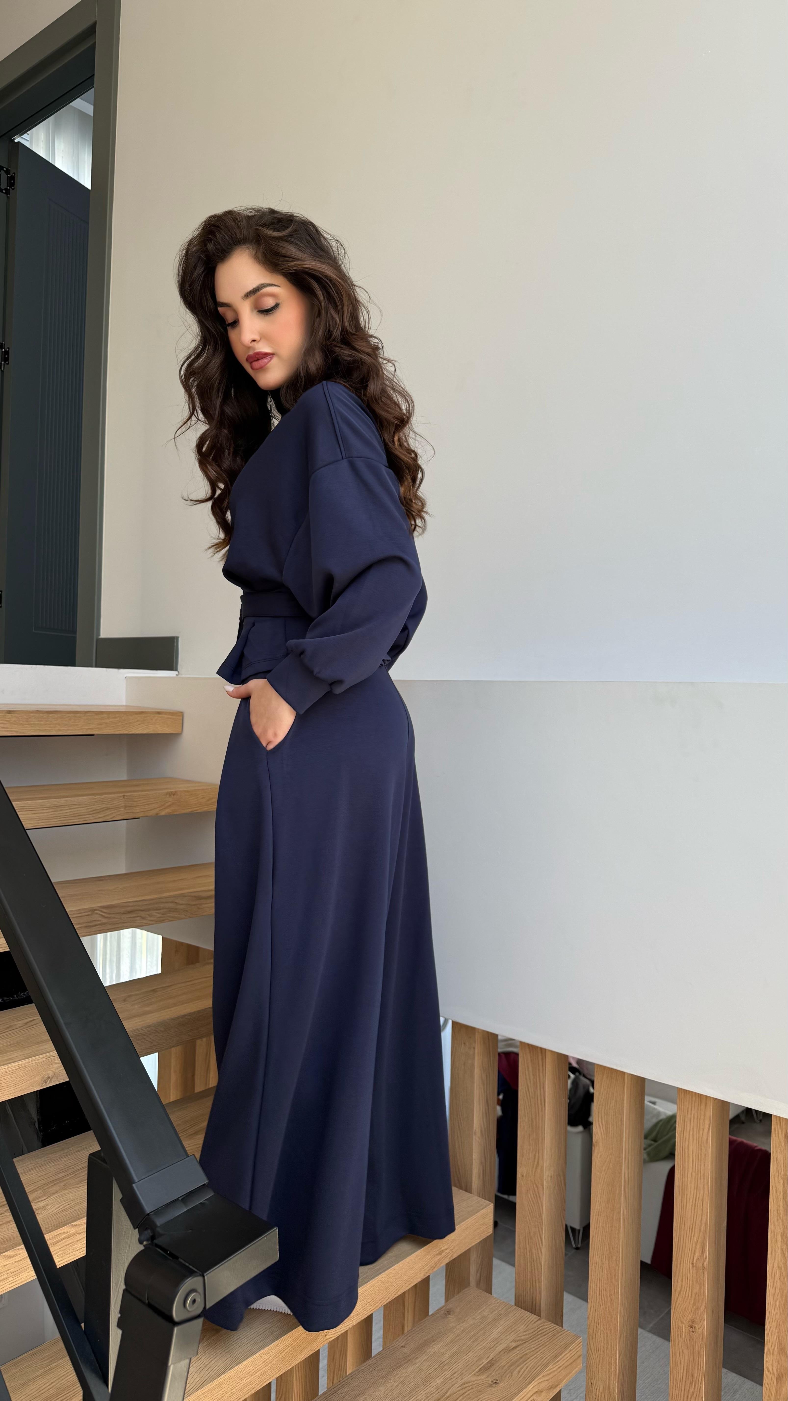 Modal Ceket Pantolon Takım Lacivert