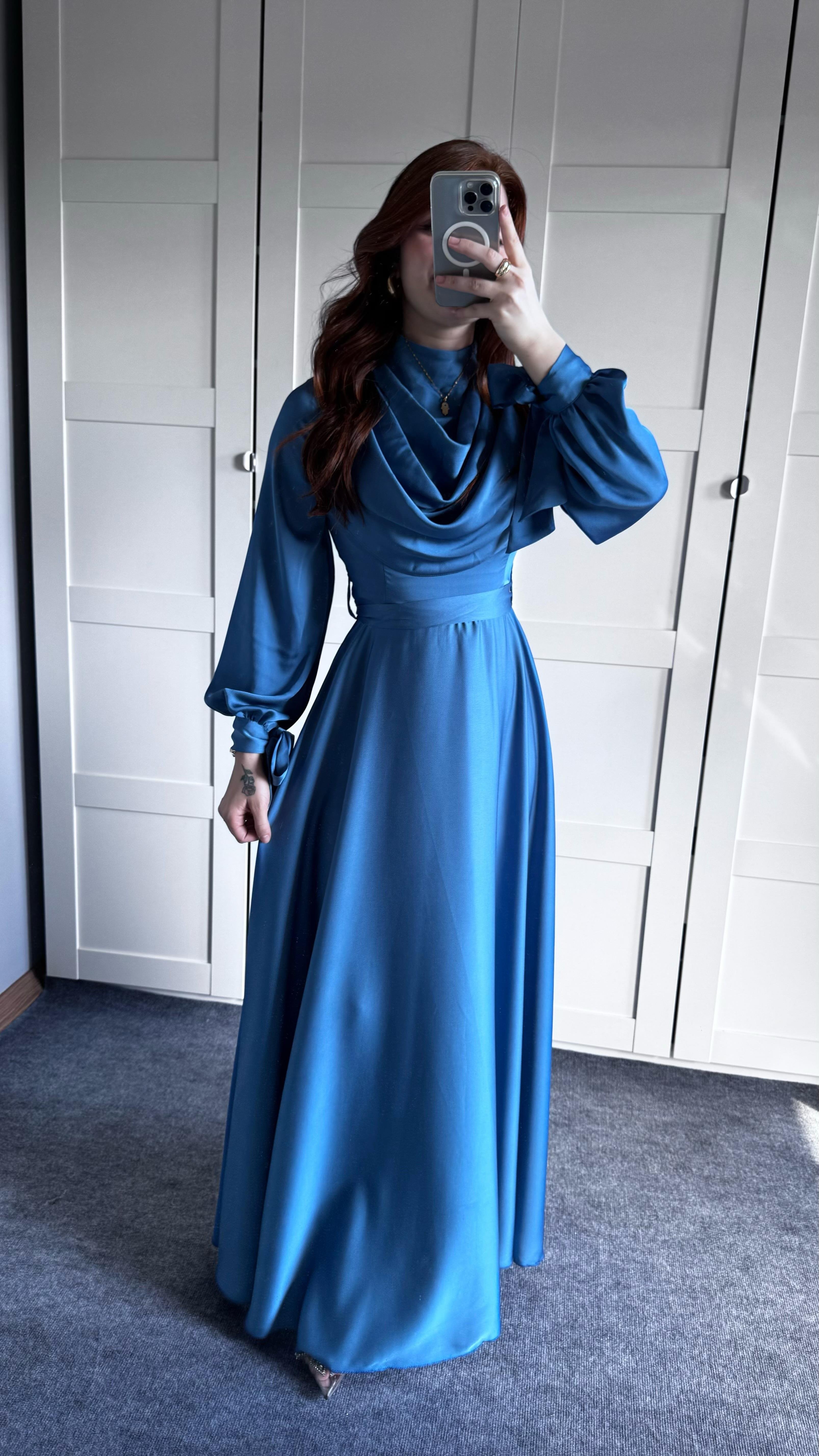 Morgana Degaje Abiye İndigo
