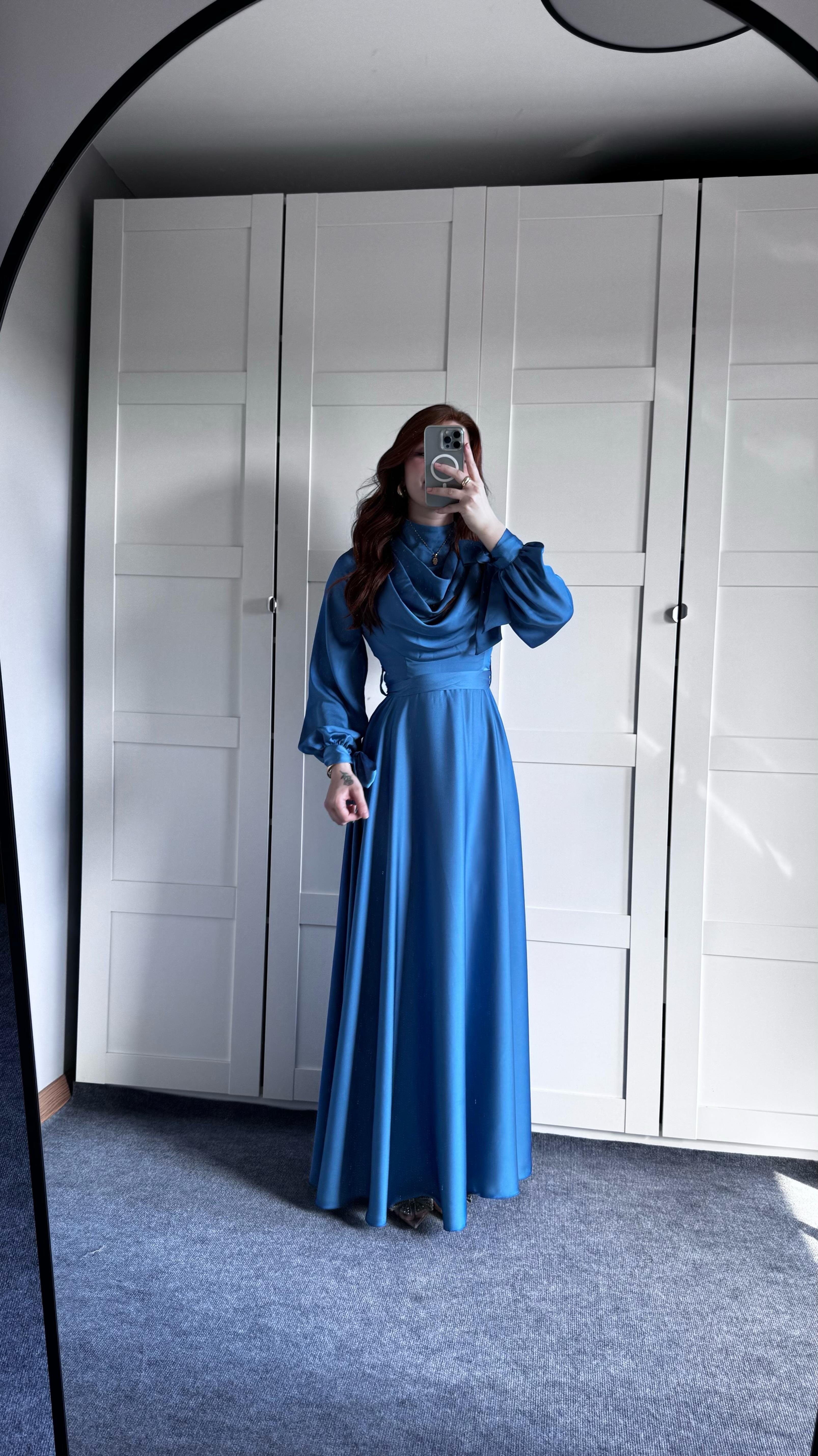 Morgana Degaje Abiye İndigo