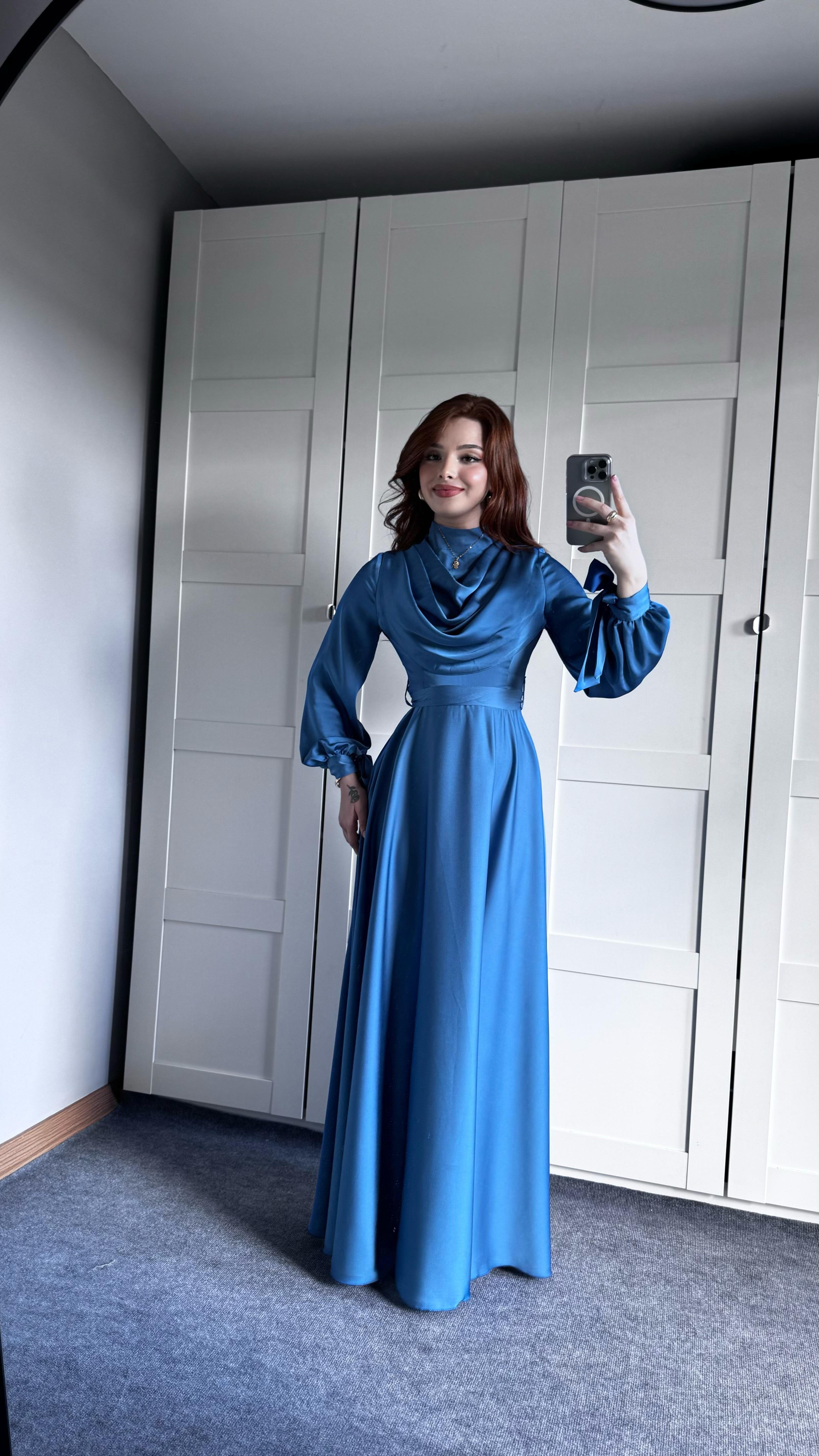 Morgana Degaje Abiye İndigo