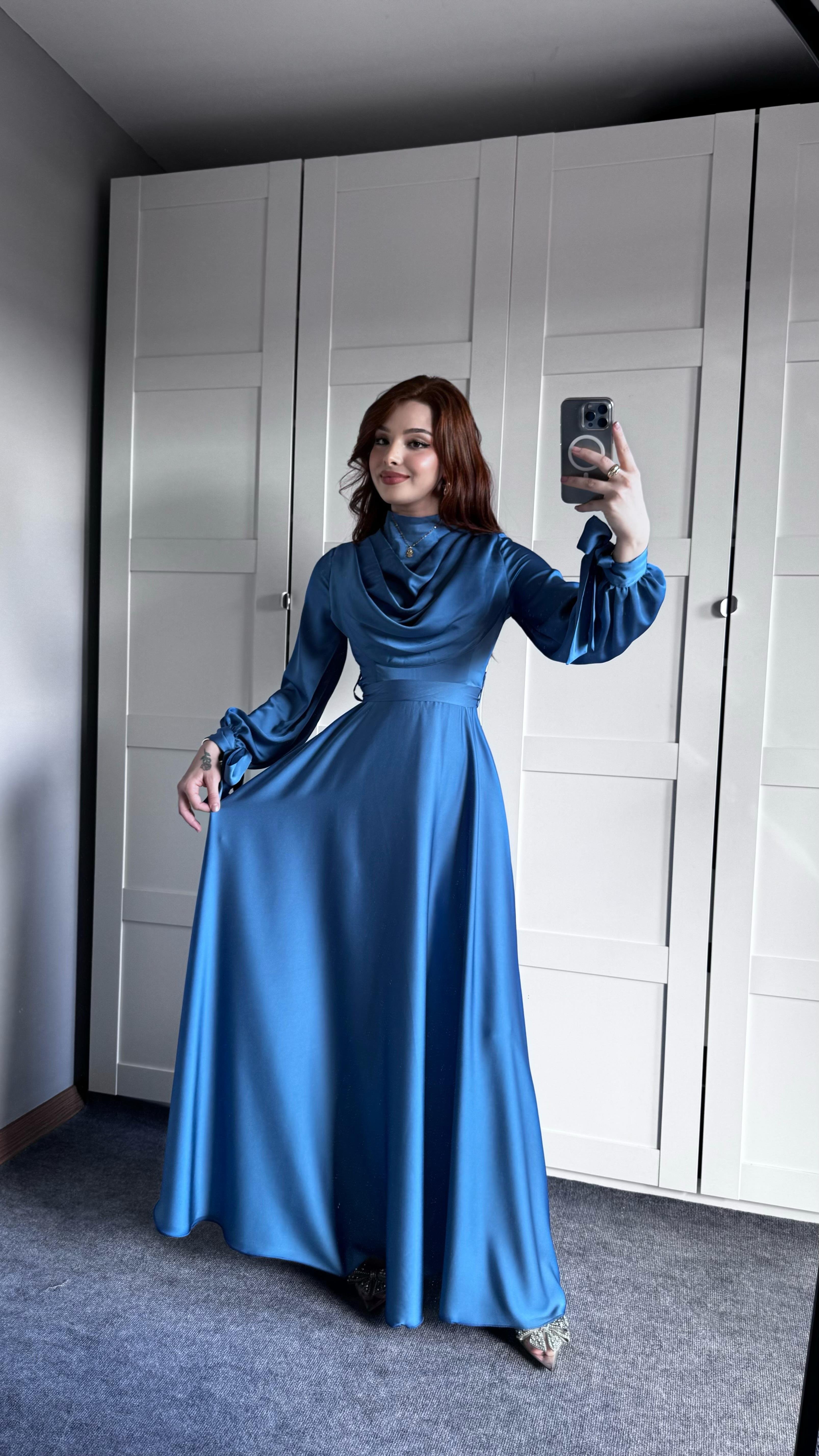 Morgana Degaje Abiye İndigo