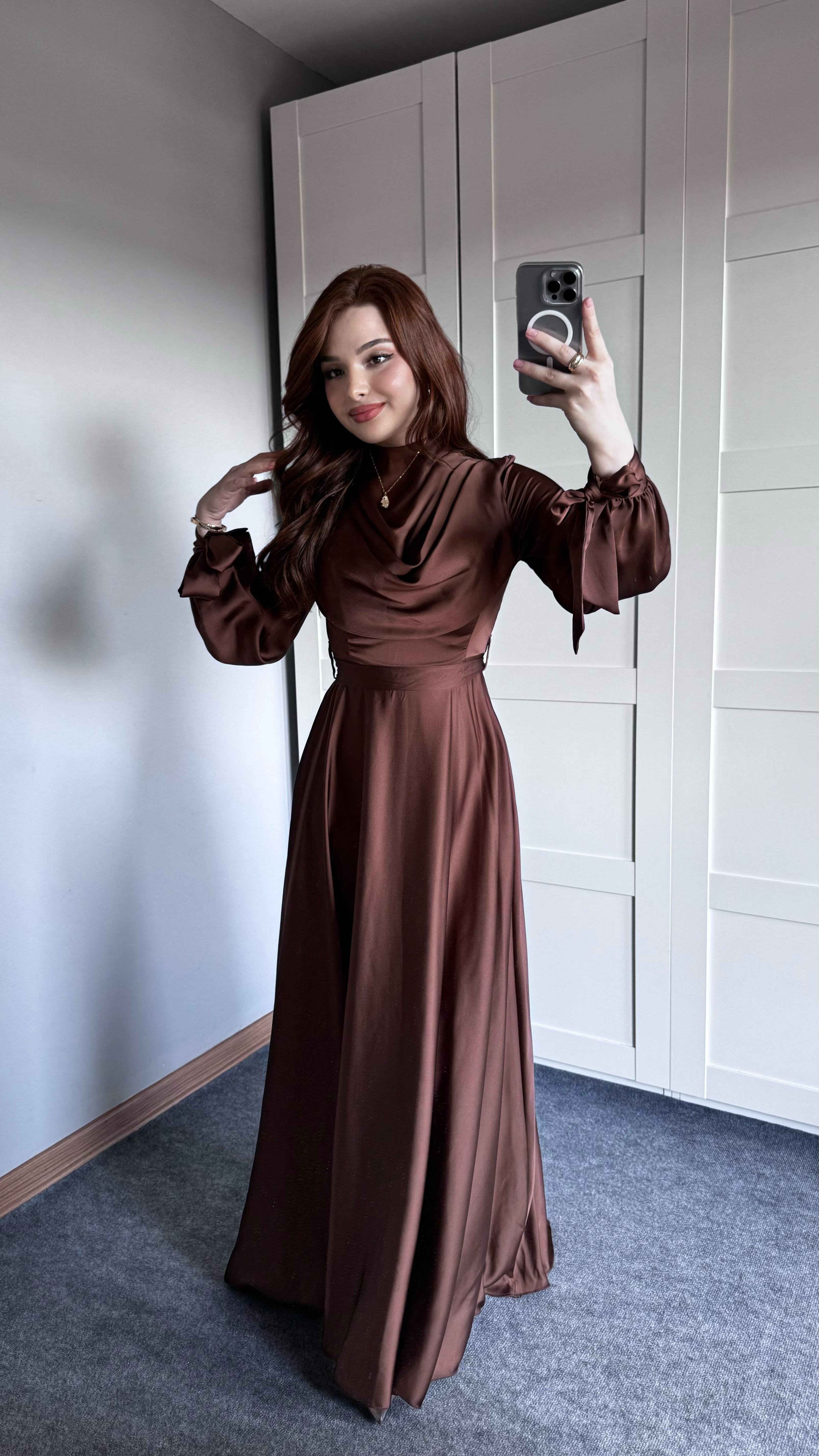Morgana Degaje Abiye Kahverengi 