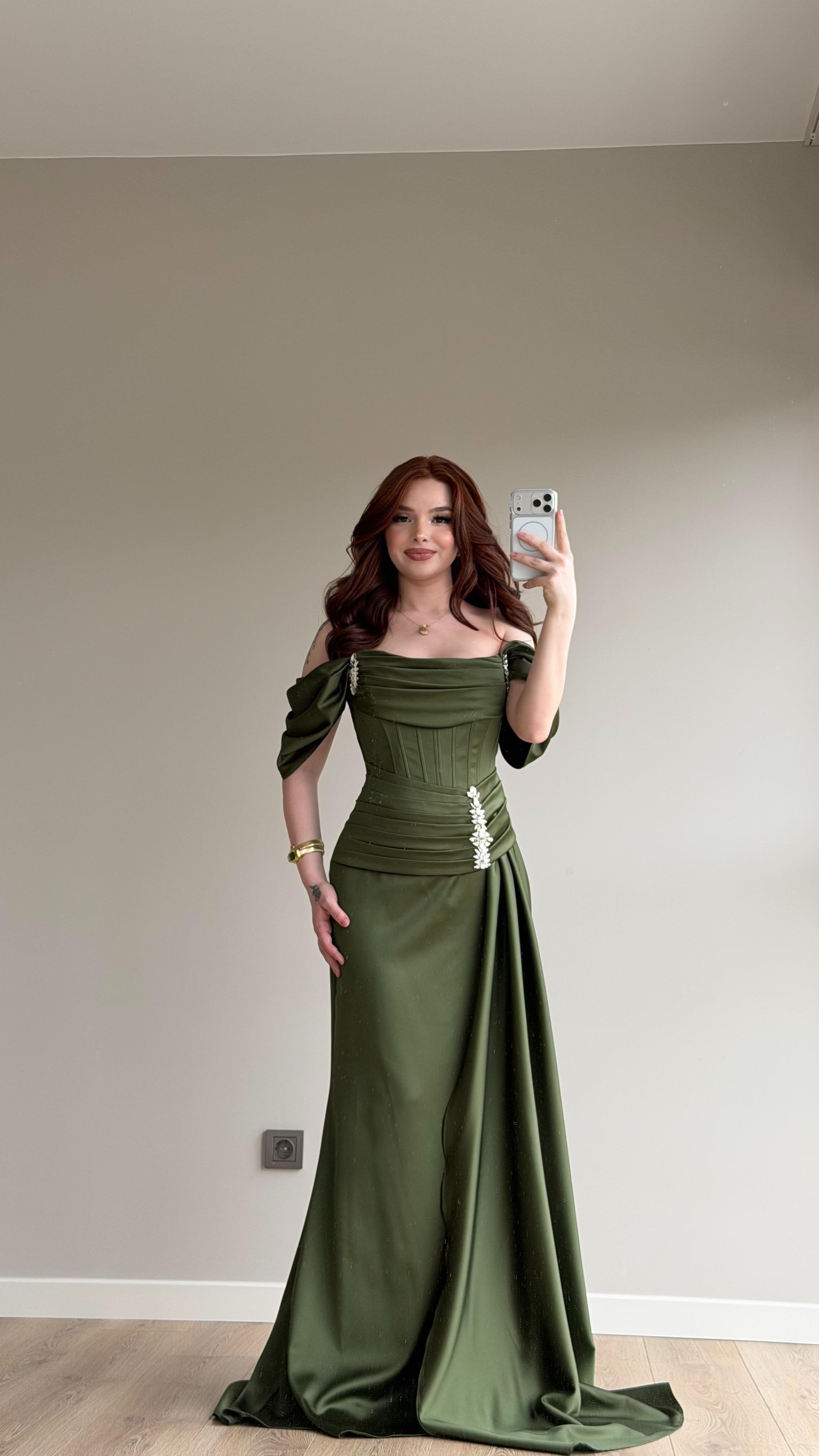 Narya Haki Yeşil Abiye 