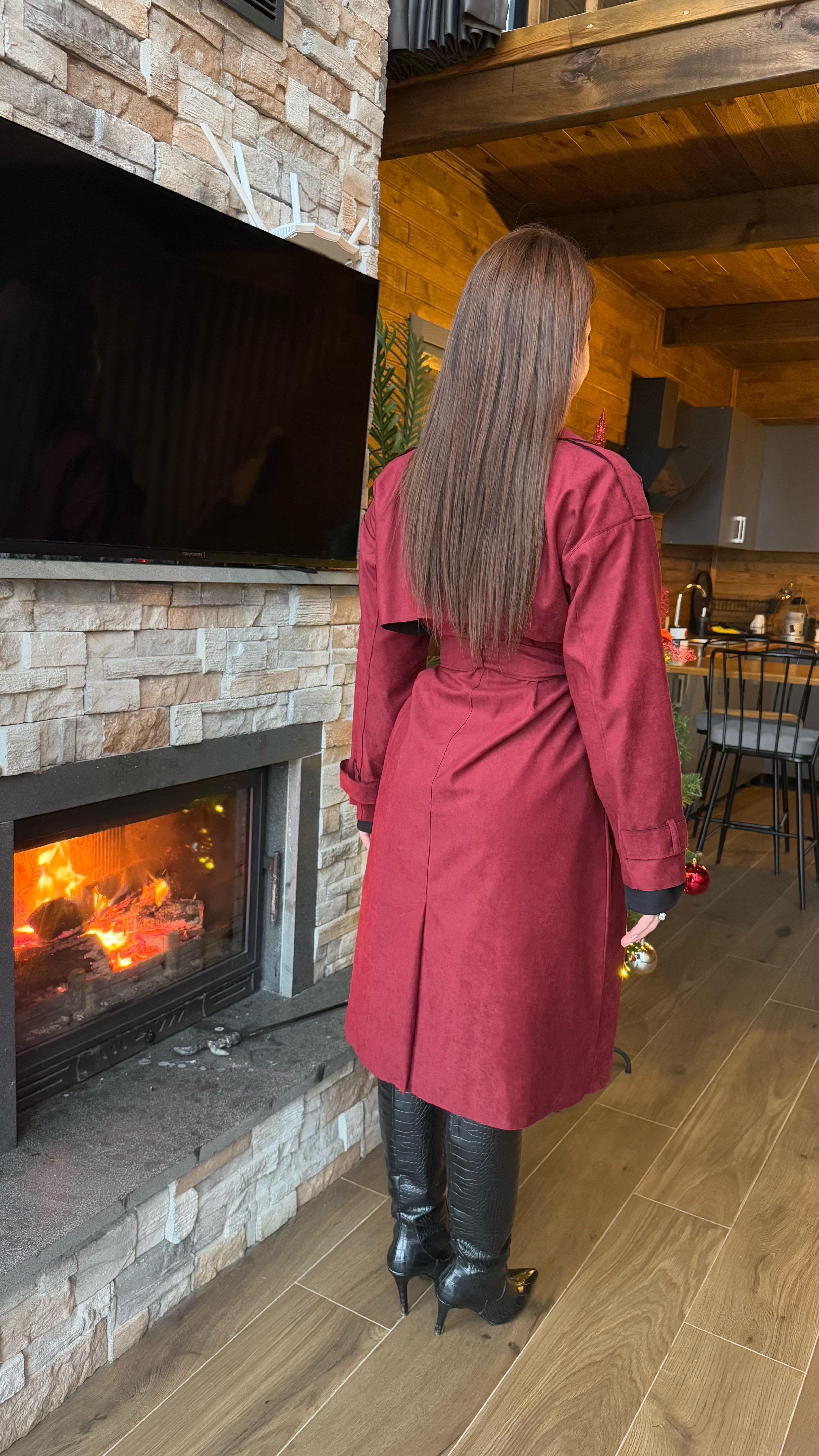 Nubuk Trenc Zara Bordo 