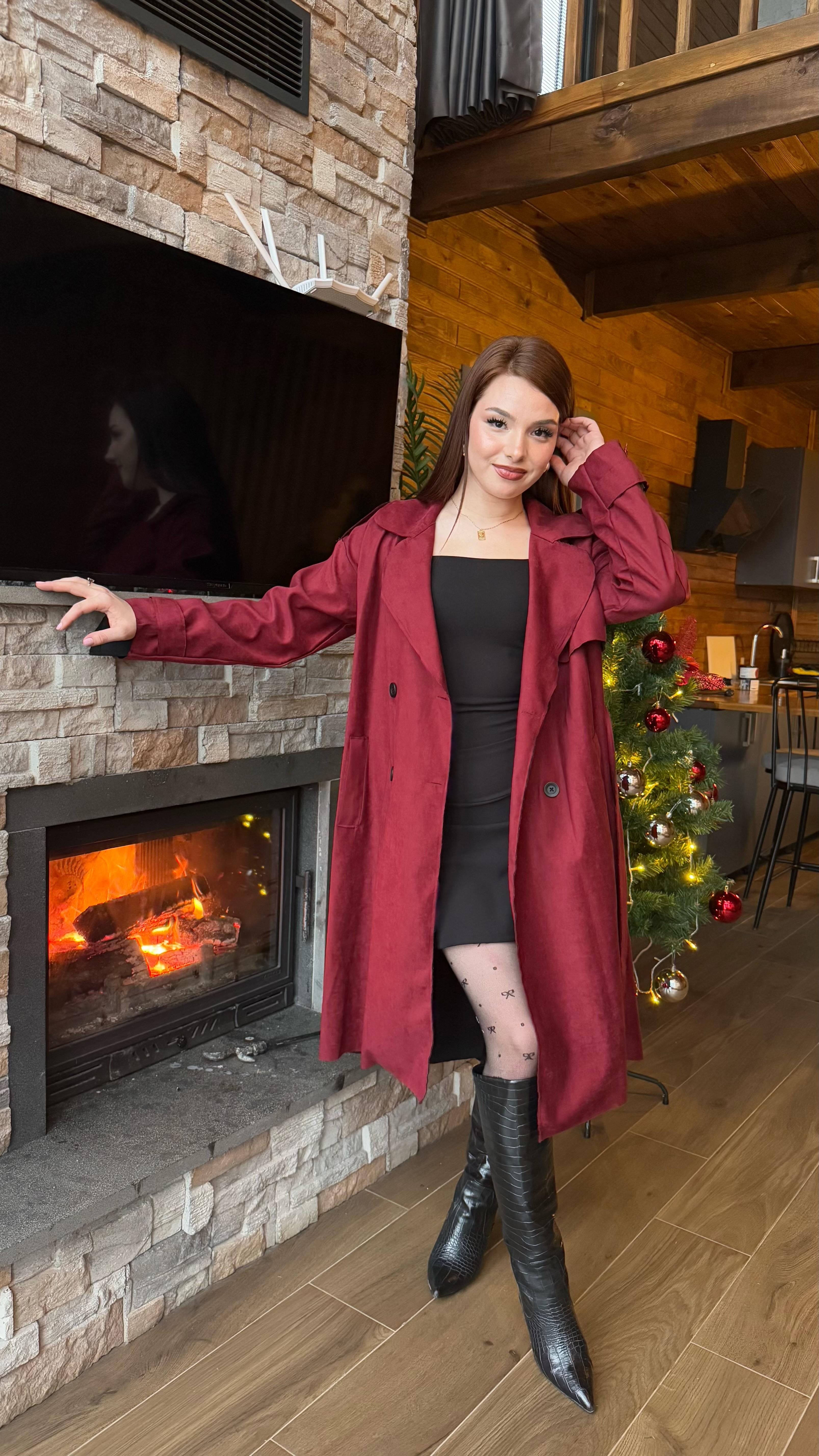 Nubuk Trenc Zara Bordo 
