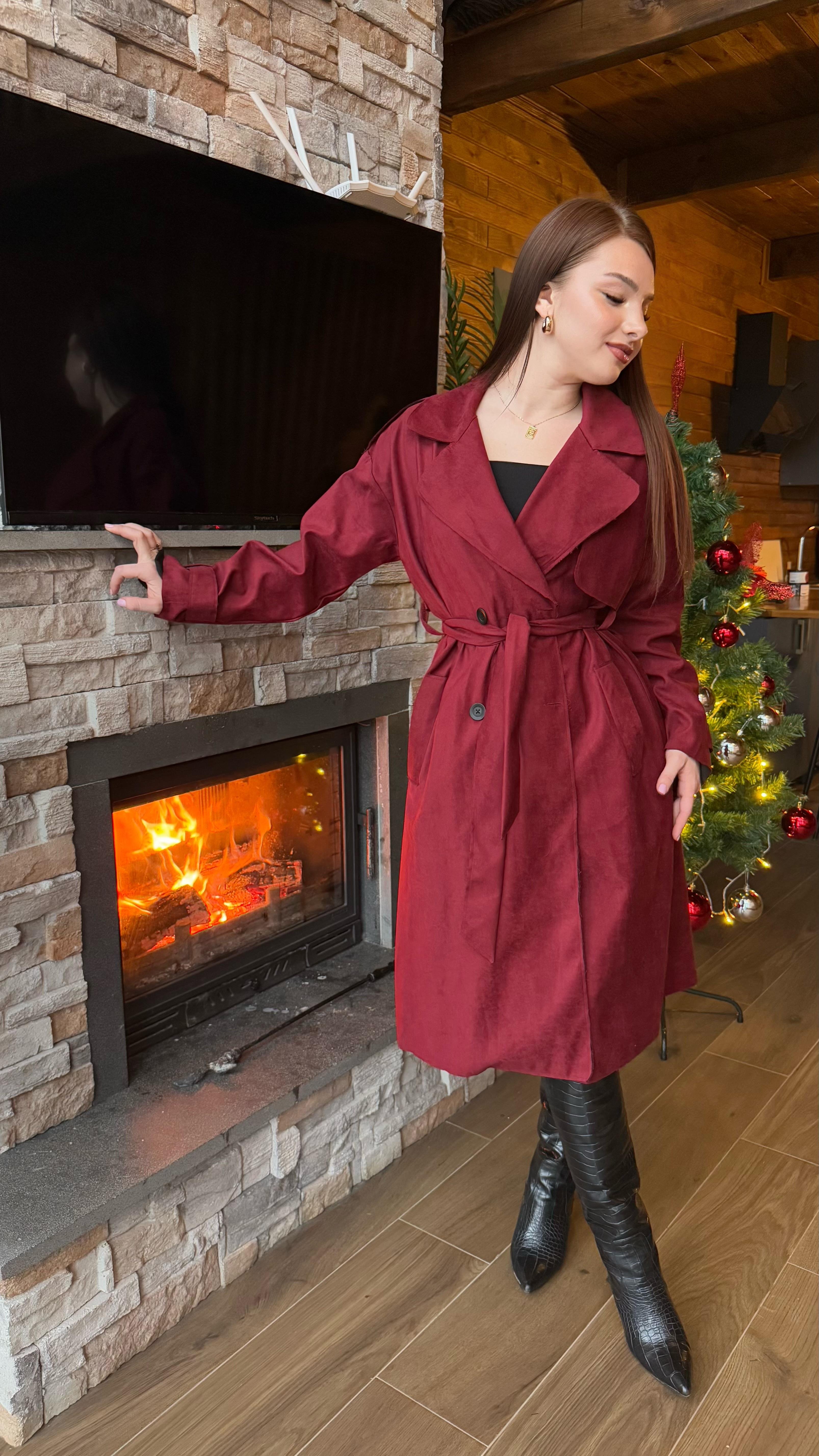 Nubuk Trenc Zara Bordo 