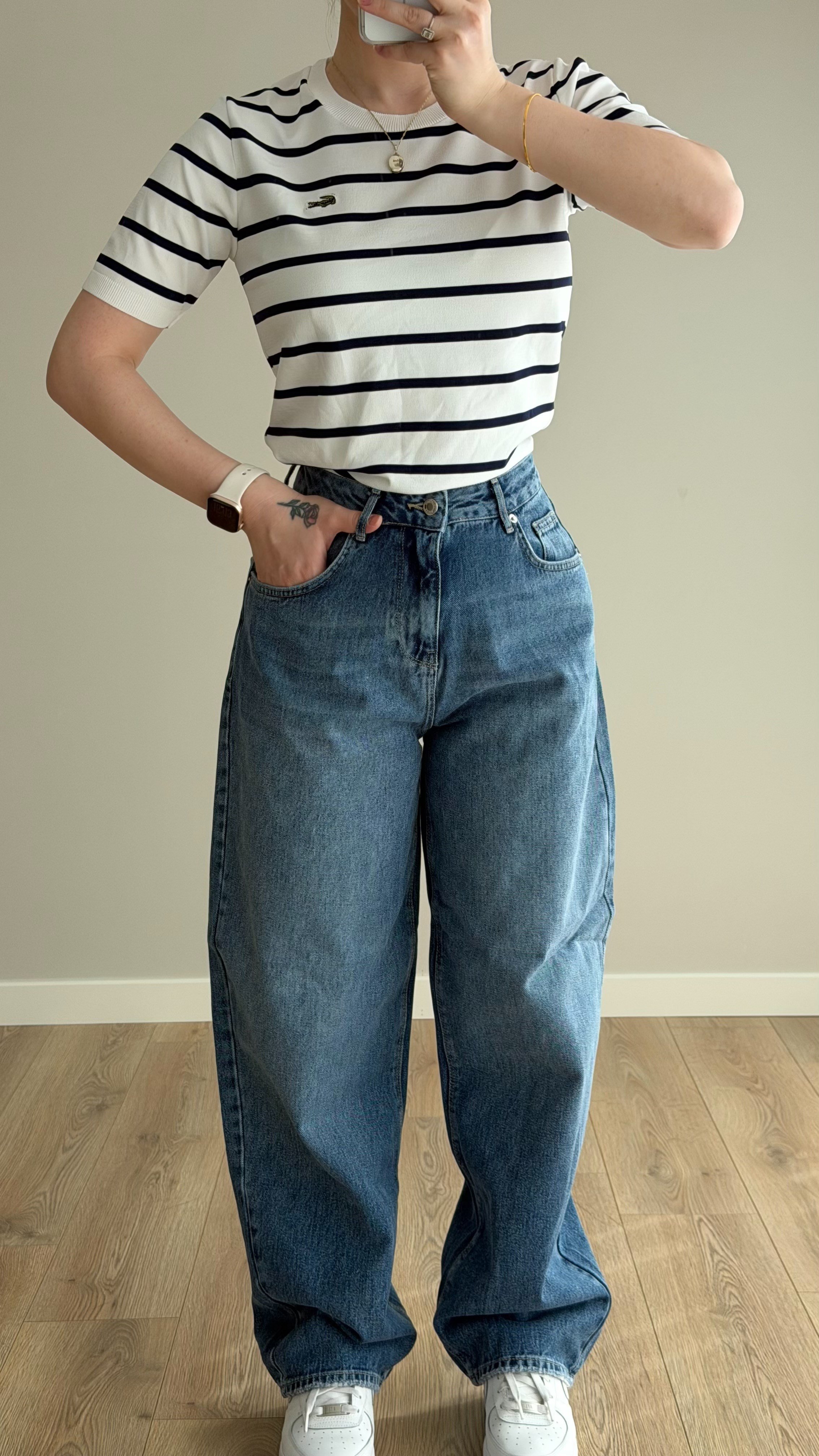 Orjinal Marka Baggy Fit Pantolon Mavi