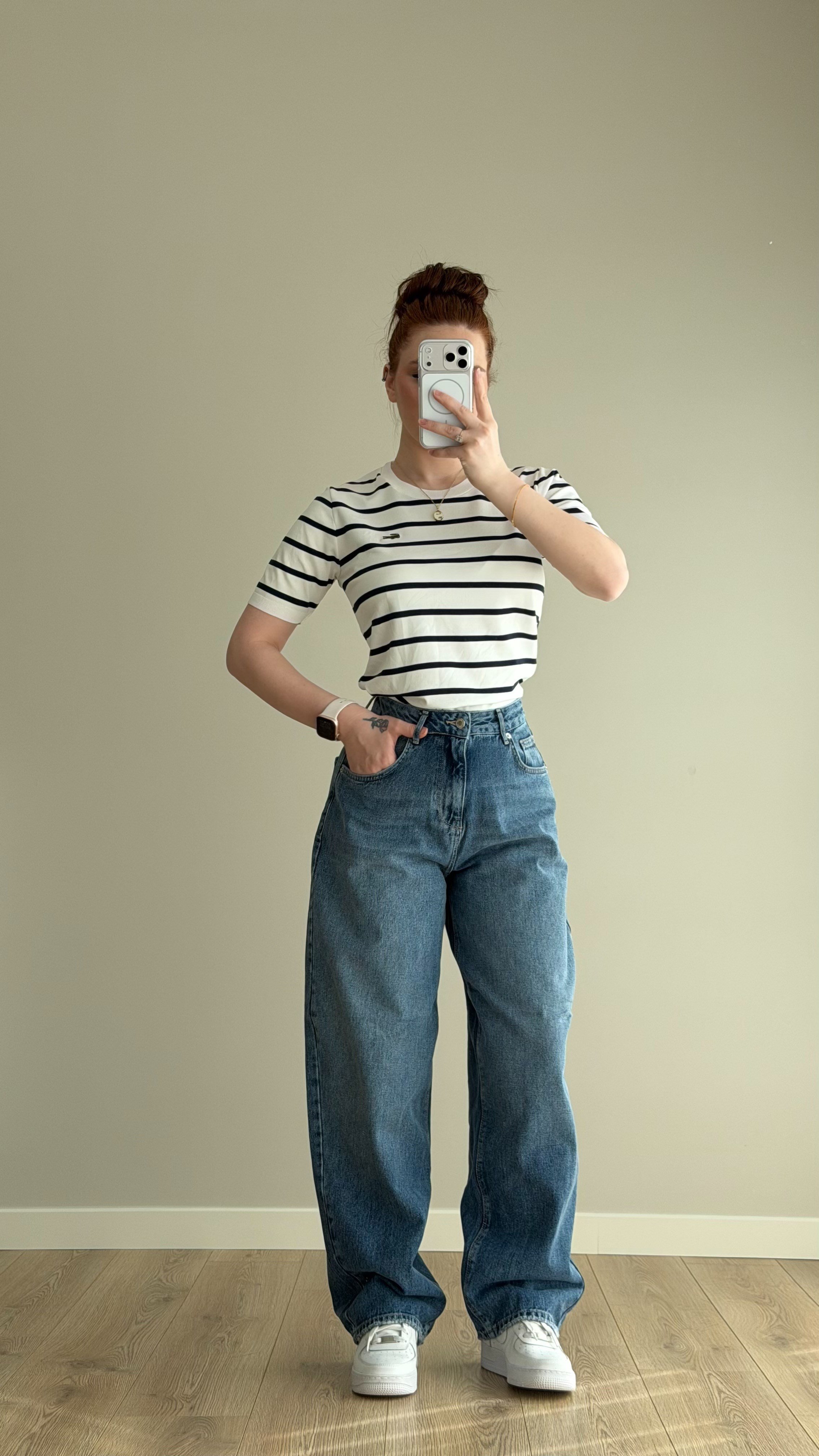 Orjinal Marka Baggy Fit Pantolon Mavi