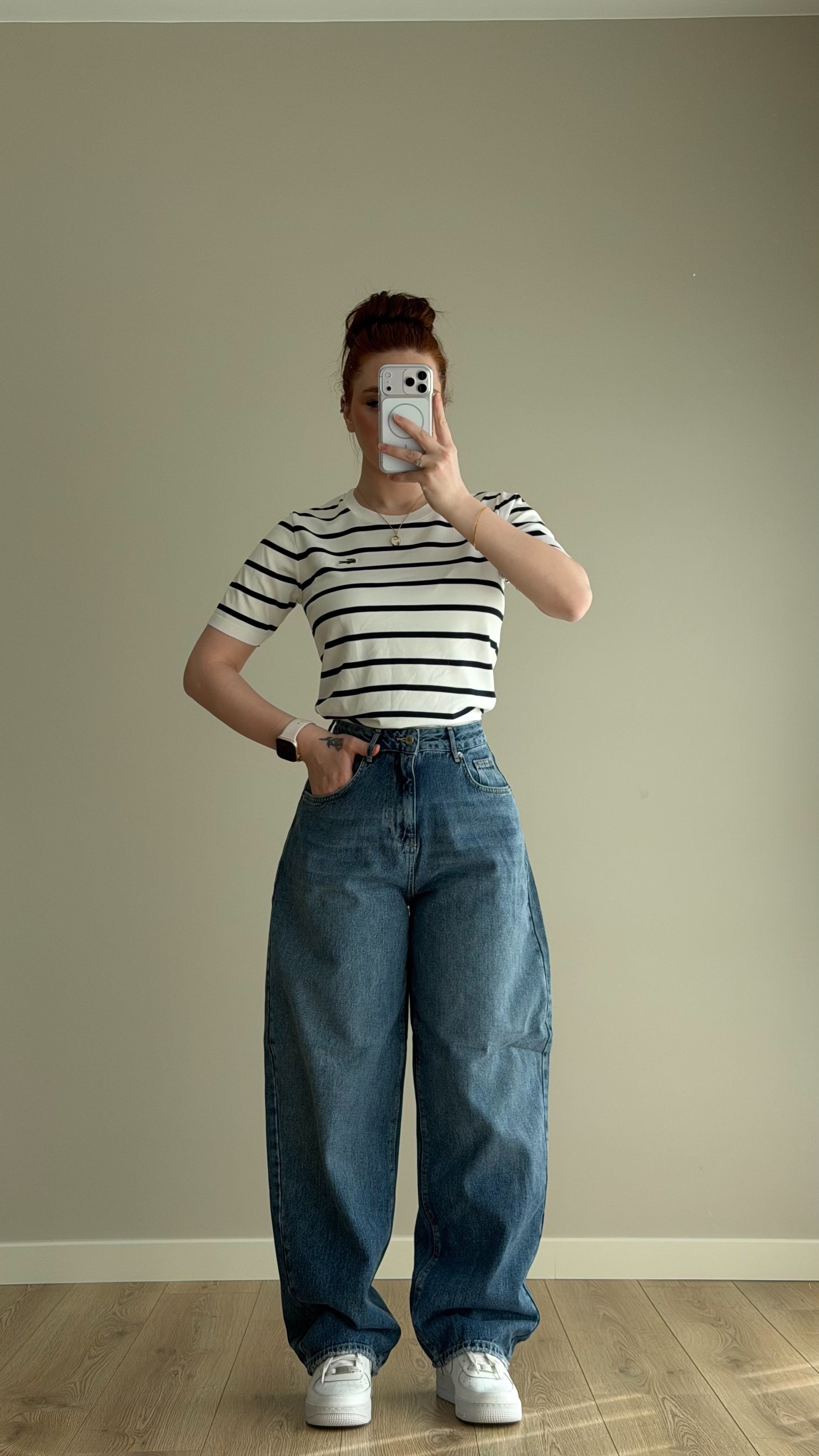 Orjinal Marka Baggy Fit Pantolon Mavi