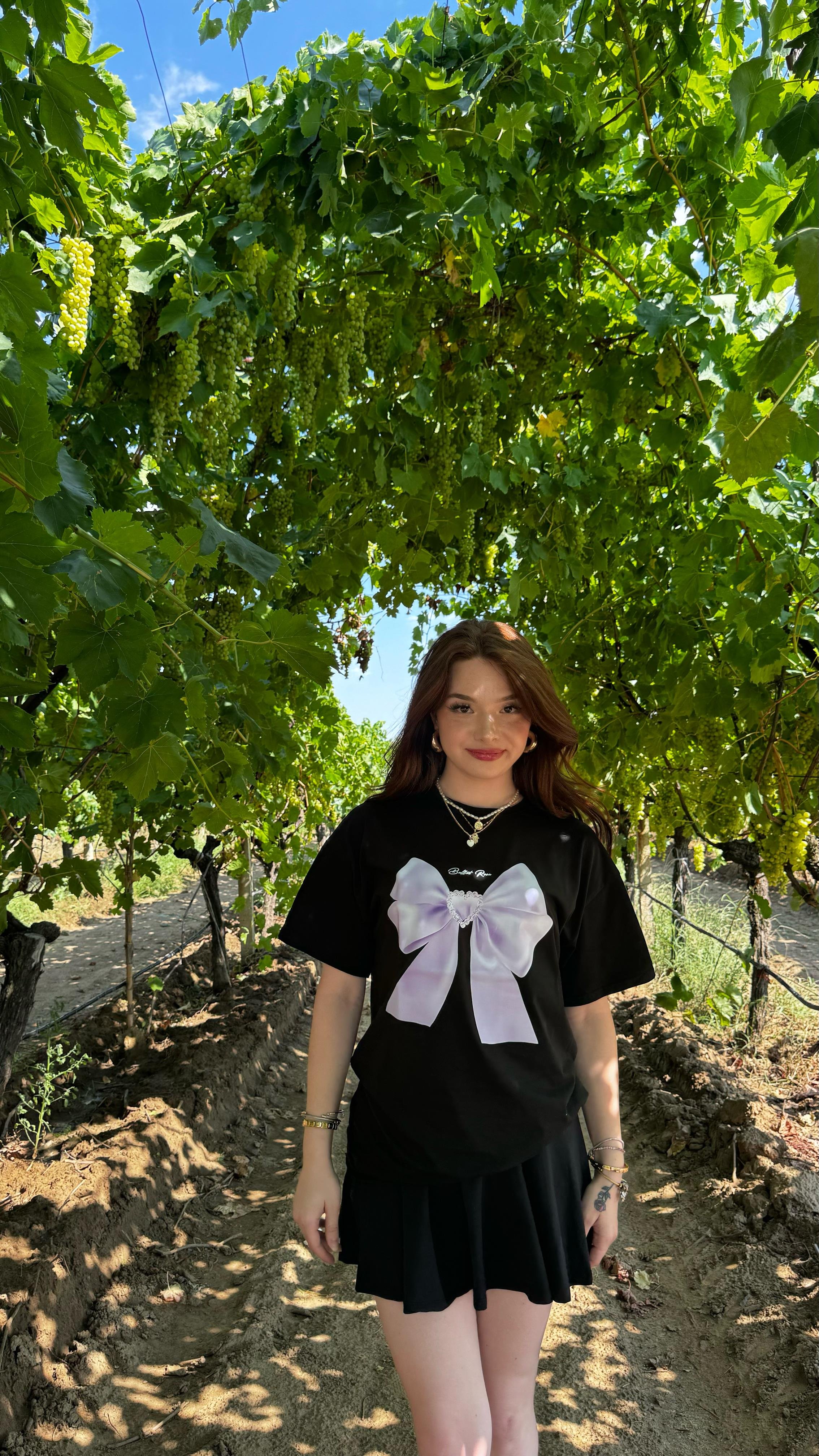 Oversize Siyah Zeybik Tişört 