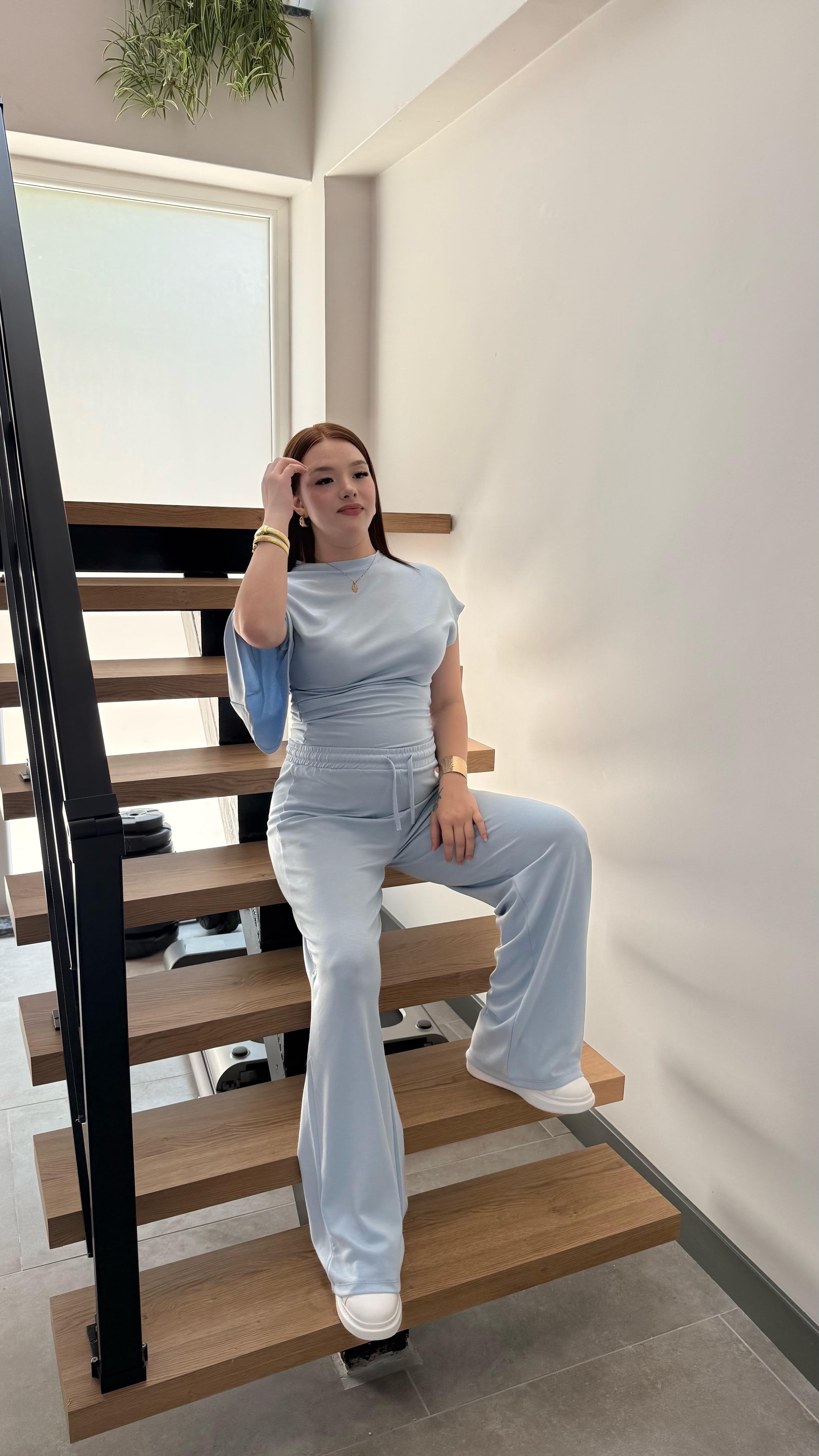 Oys. Modal Yarasa Kol Takım Mavi