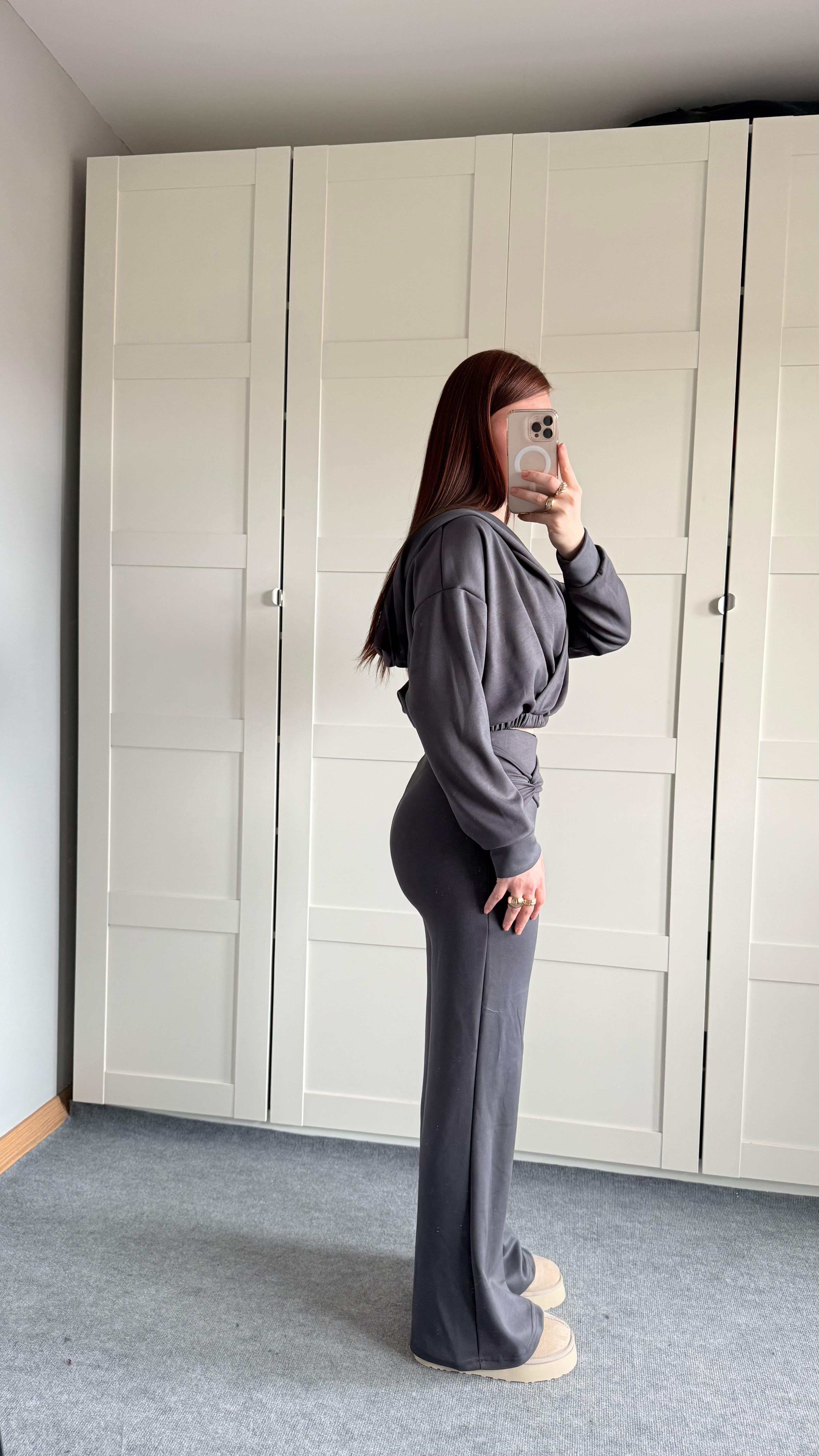 Oys. Kruvaze Modal Eşofman Takımı Gri