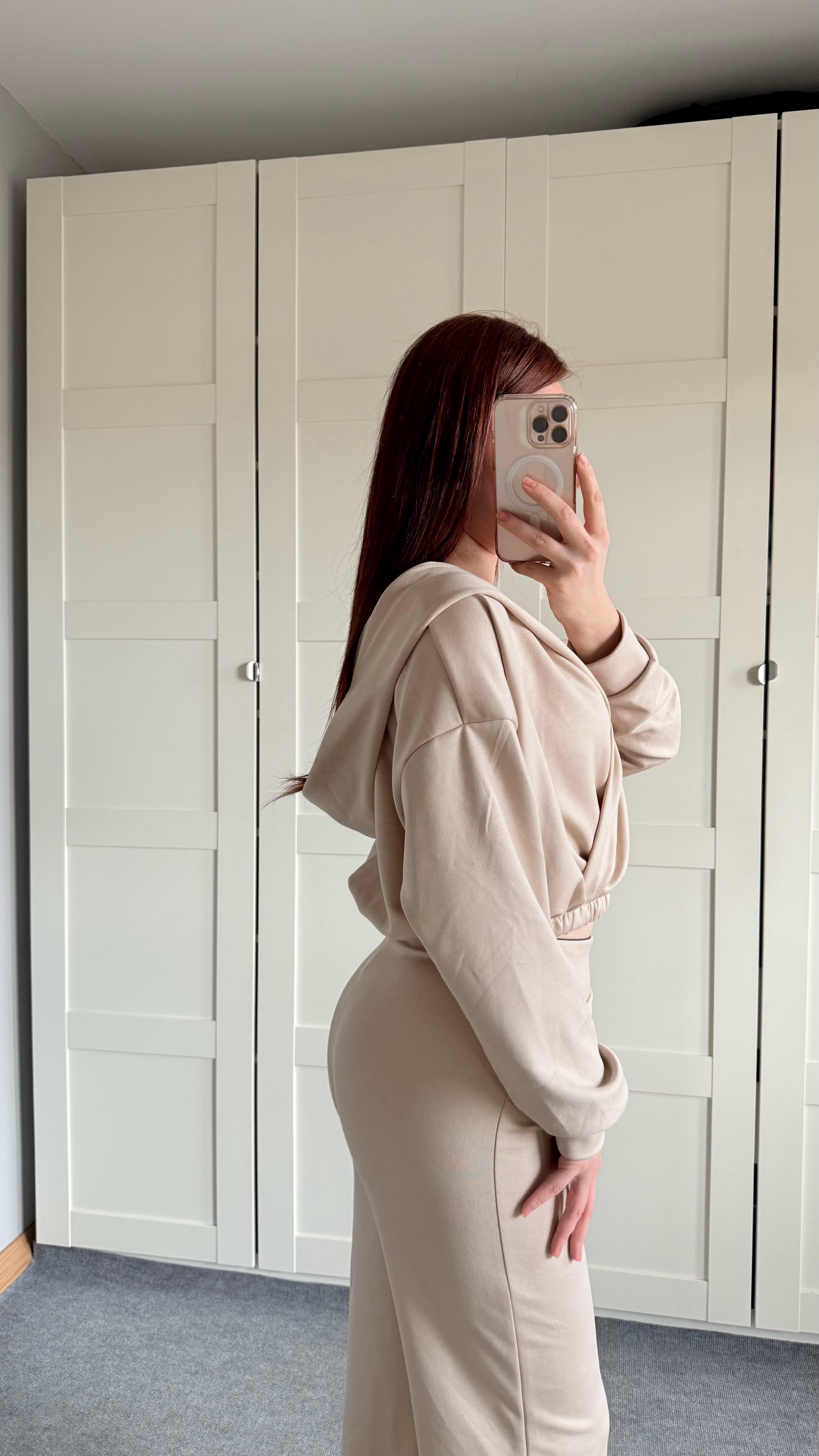 Oys. Kruvaze Modal Eşofman Takımı Taş