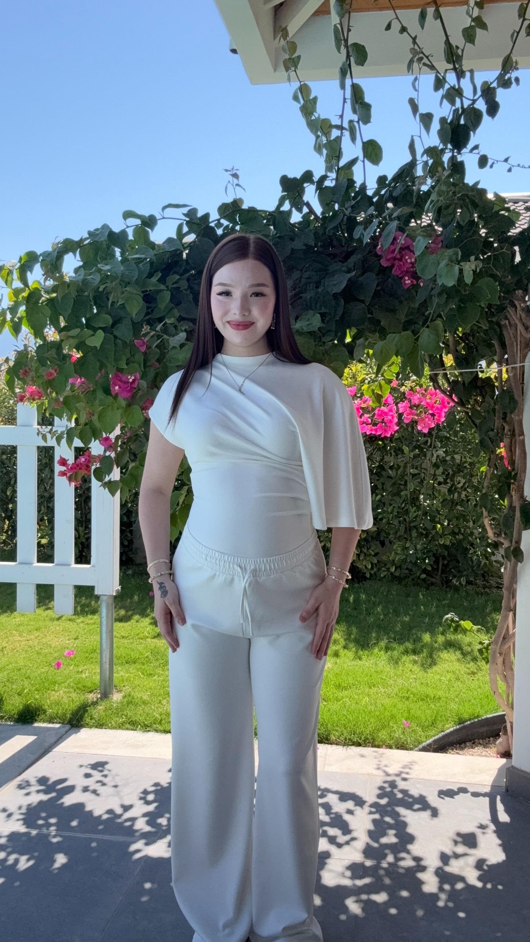 Oys. Modal Yarasa Kol Takım Beyaz