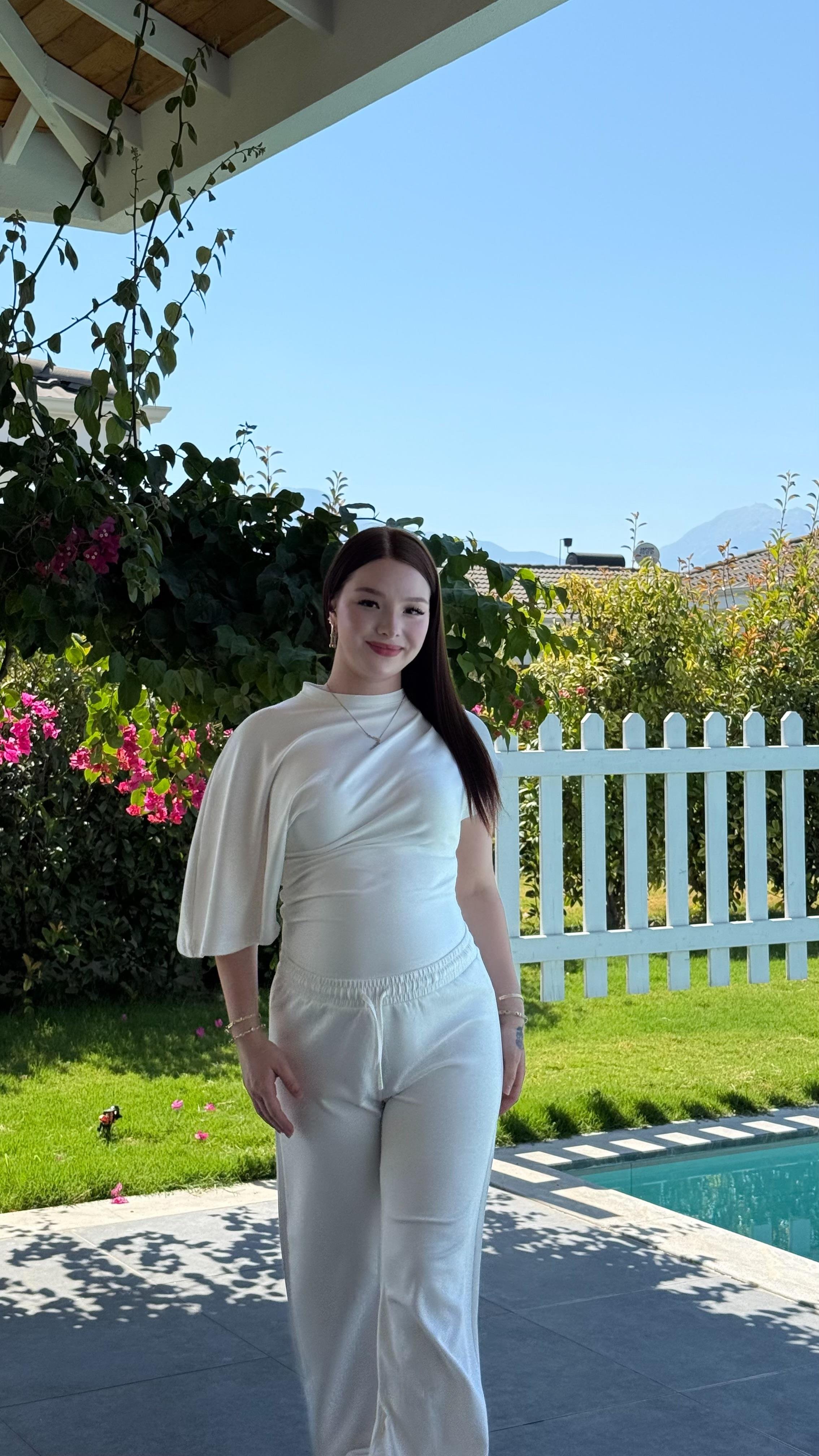 Oys. Modal Yarasa Kol Takım Beyaz