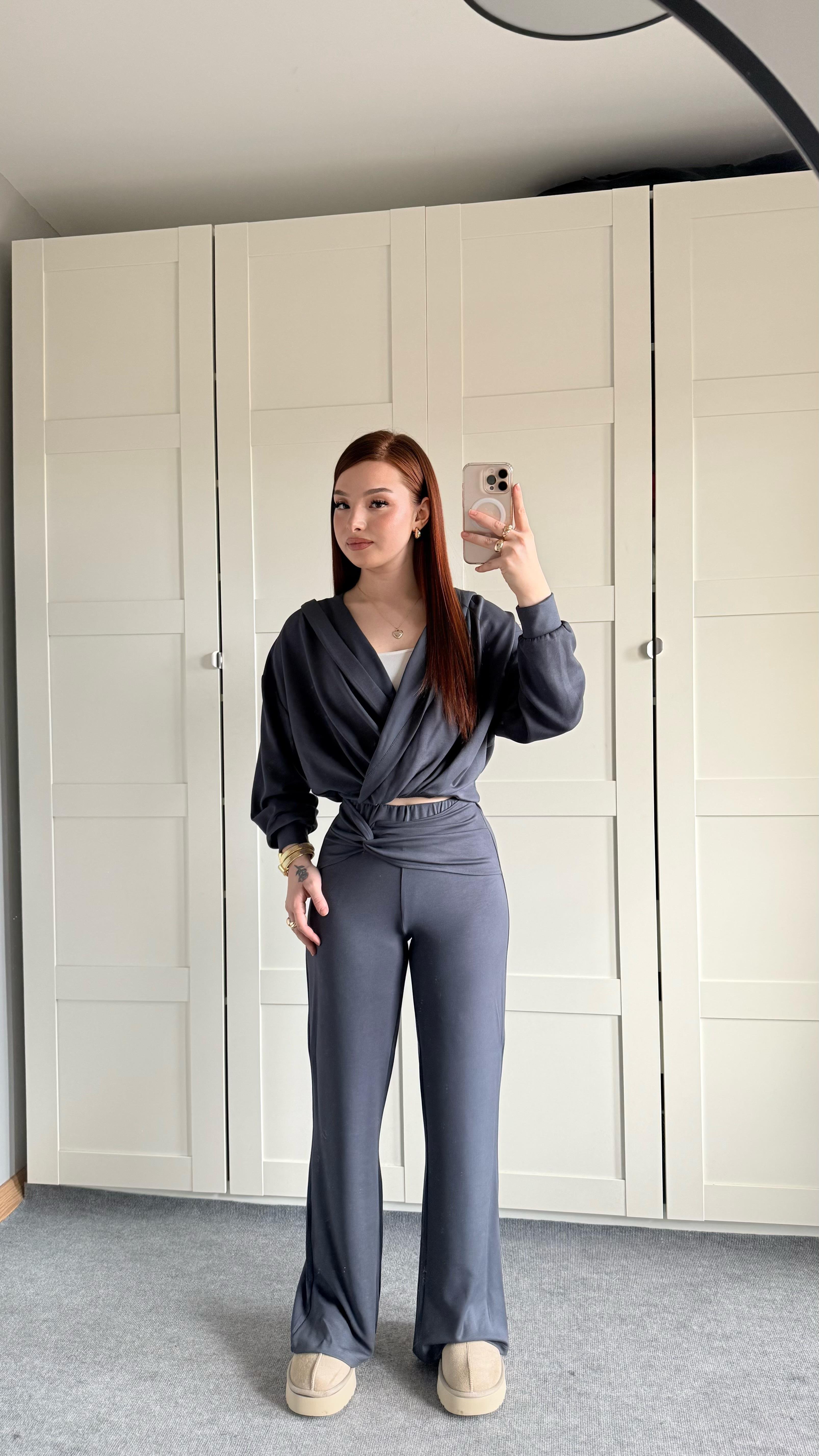 Oys. Kruvaze Modal Eşofman Takımı İndigo