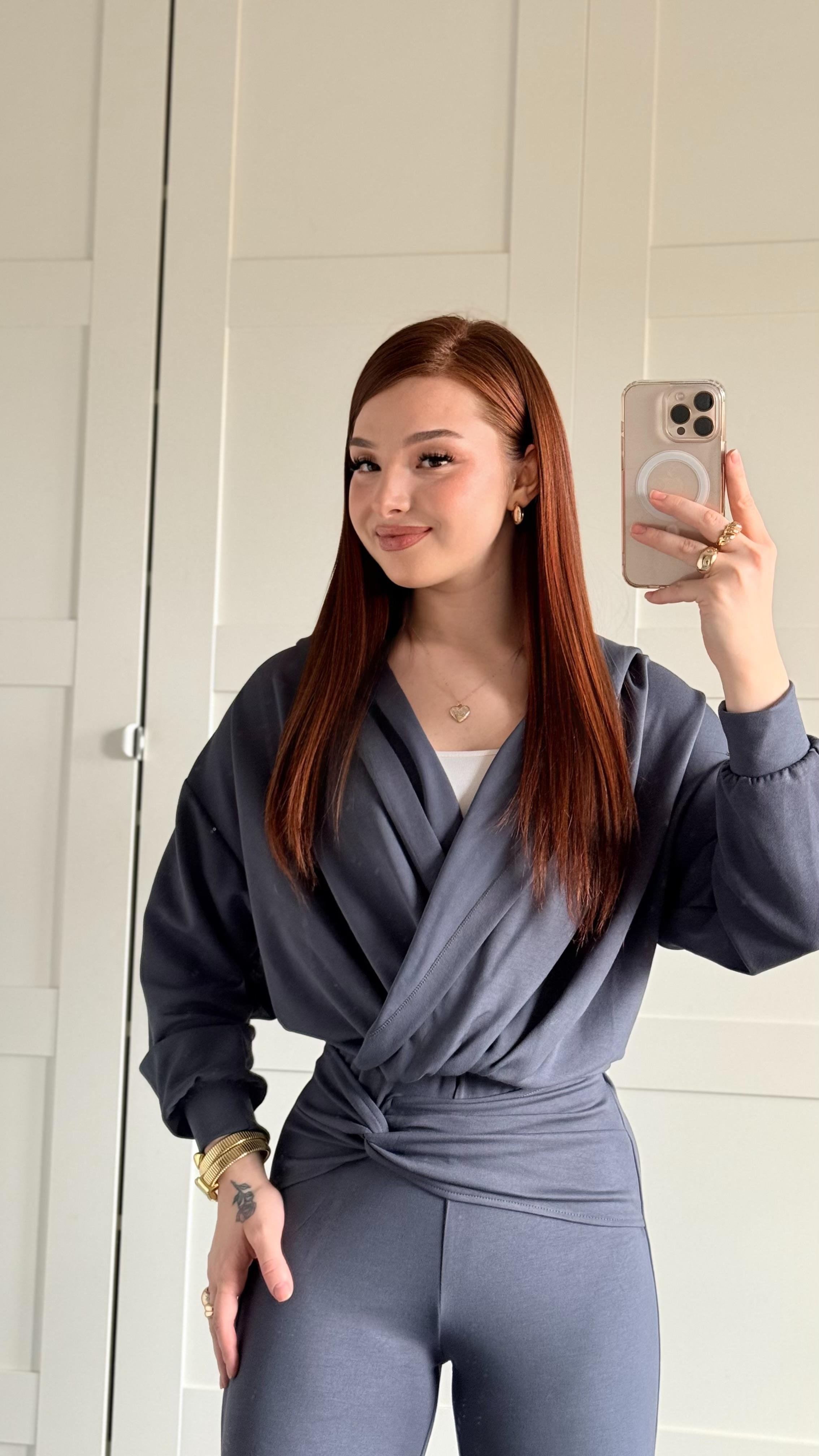 Oys. Kruvaze Modal Eşofman Takımı İndigo