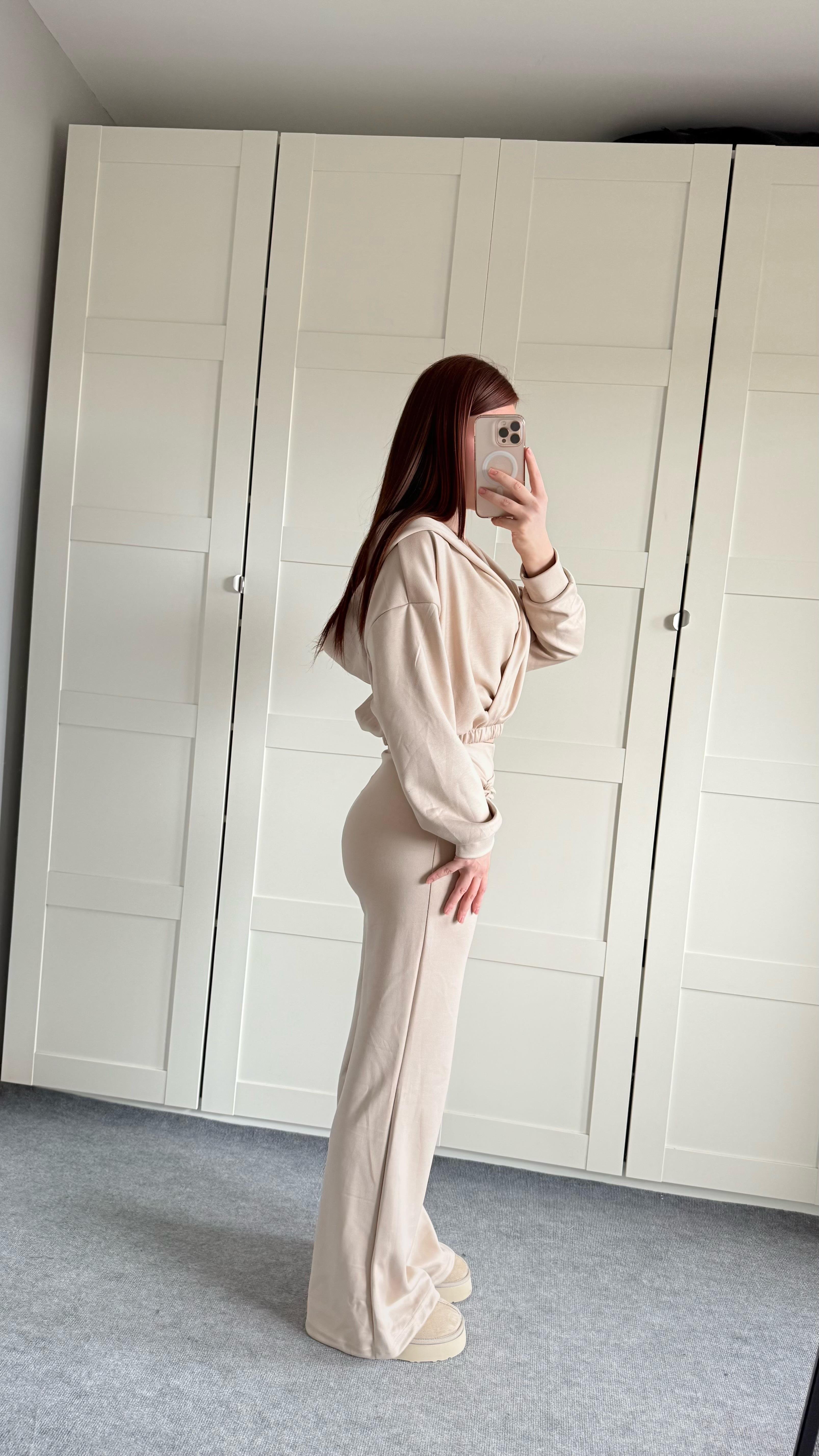 Oys. Kruvaze Modal Eşofman Takımı Taş