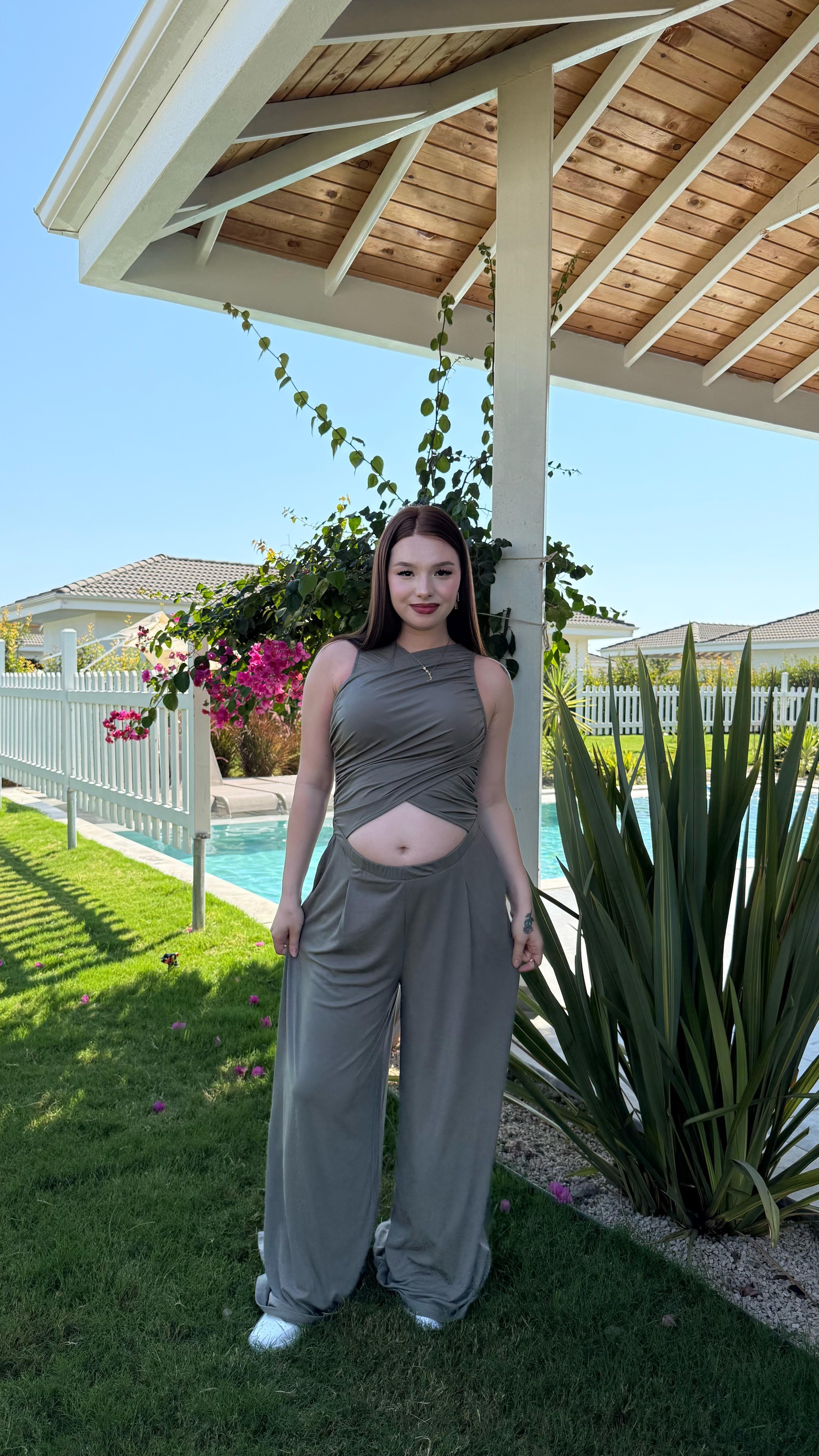 Oysh. Bel Detay Bol Tulum Haki