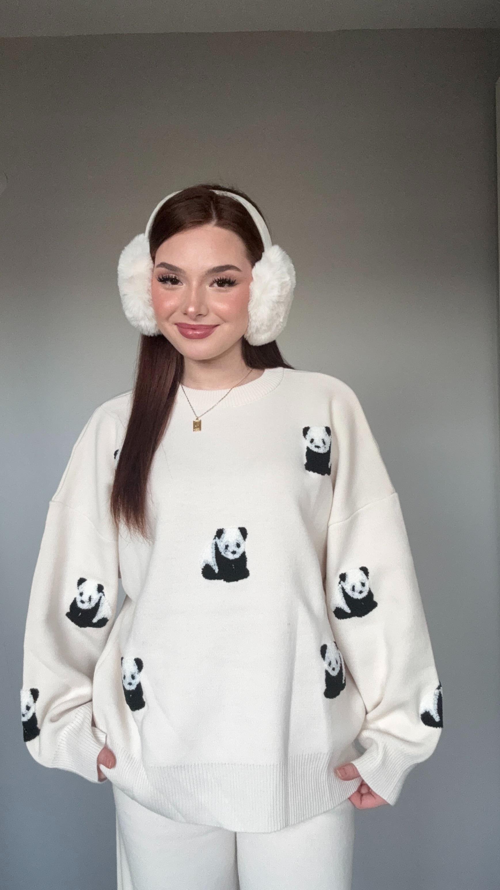 Panda Ekru Triko Takım 