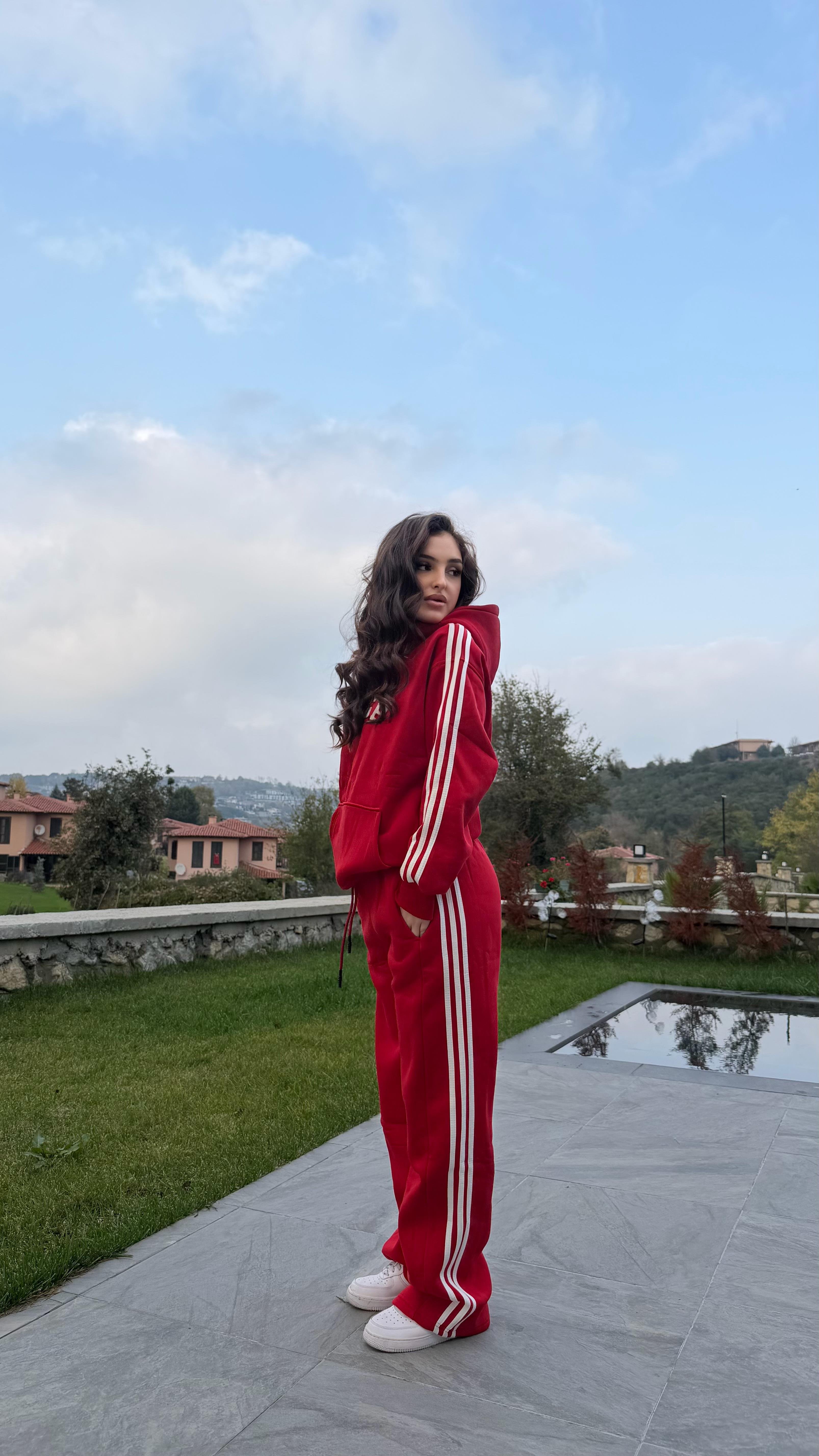 Peach Classic Eşofman Takımı Kırmızı 