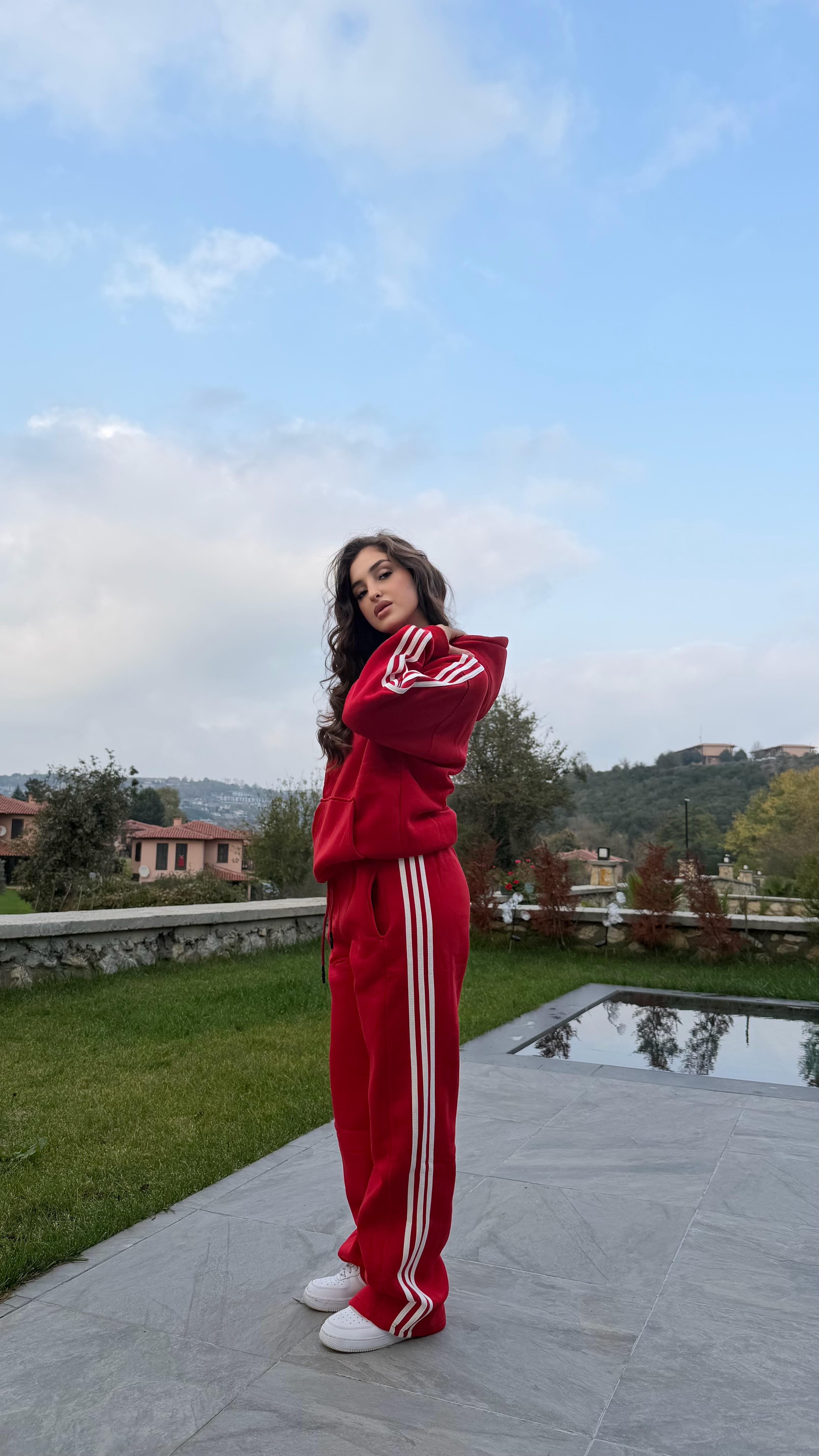 Peach Classic Eşofman Takımı Kırmızı 