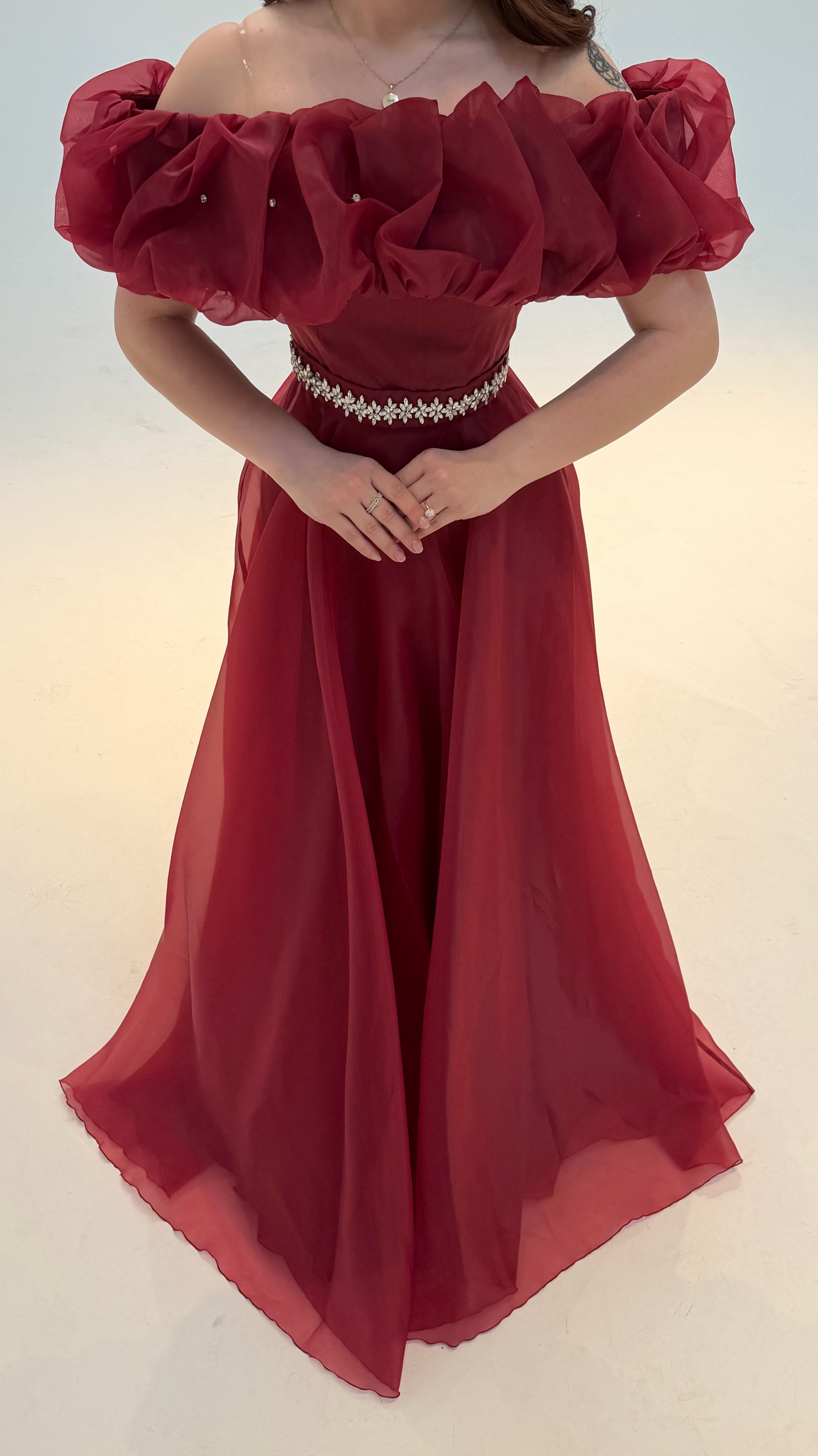 Peri Vibe Abiye Bordo