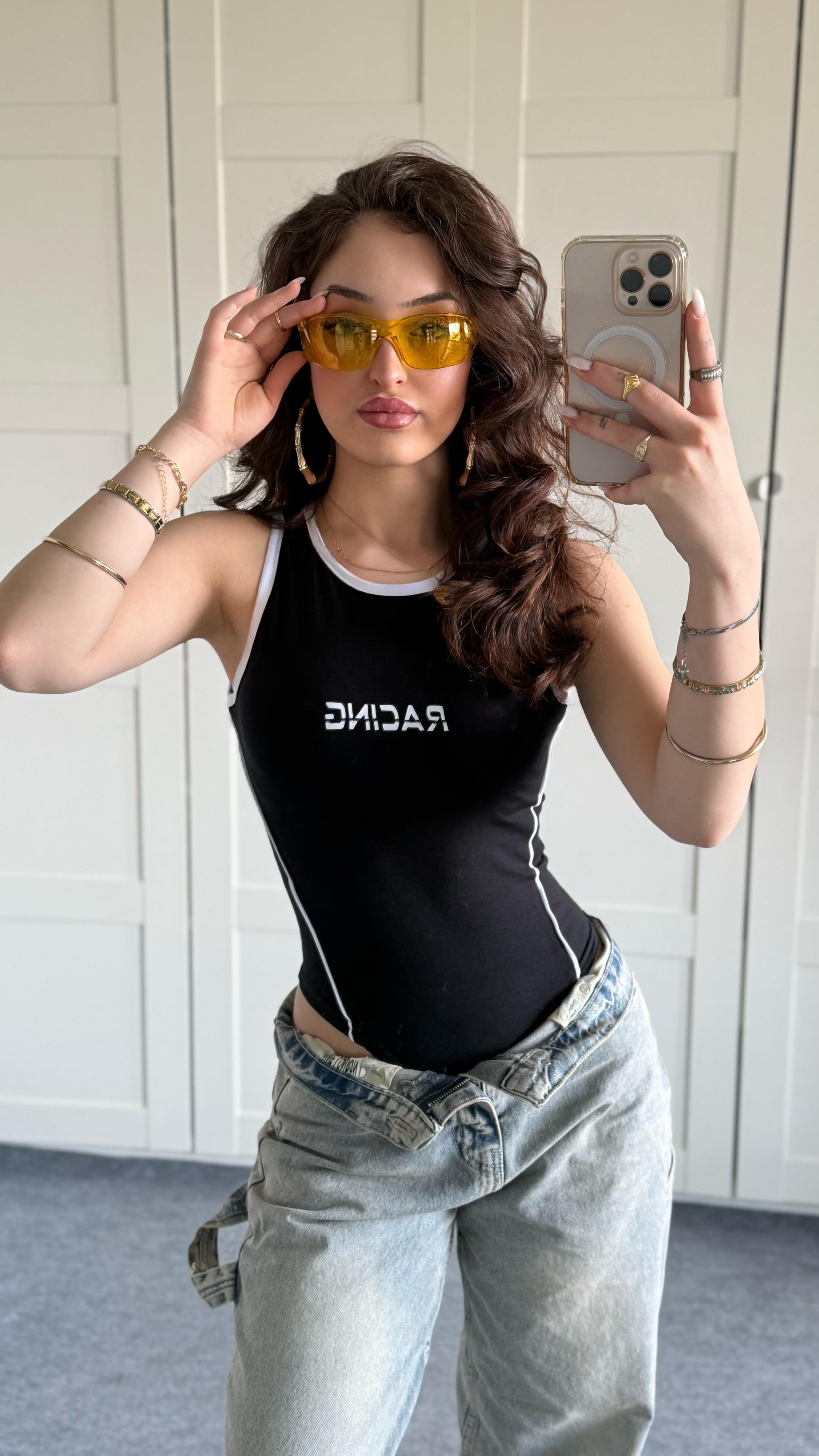 Racing Bodysuit Siyah
