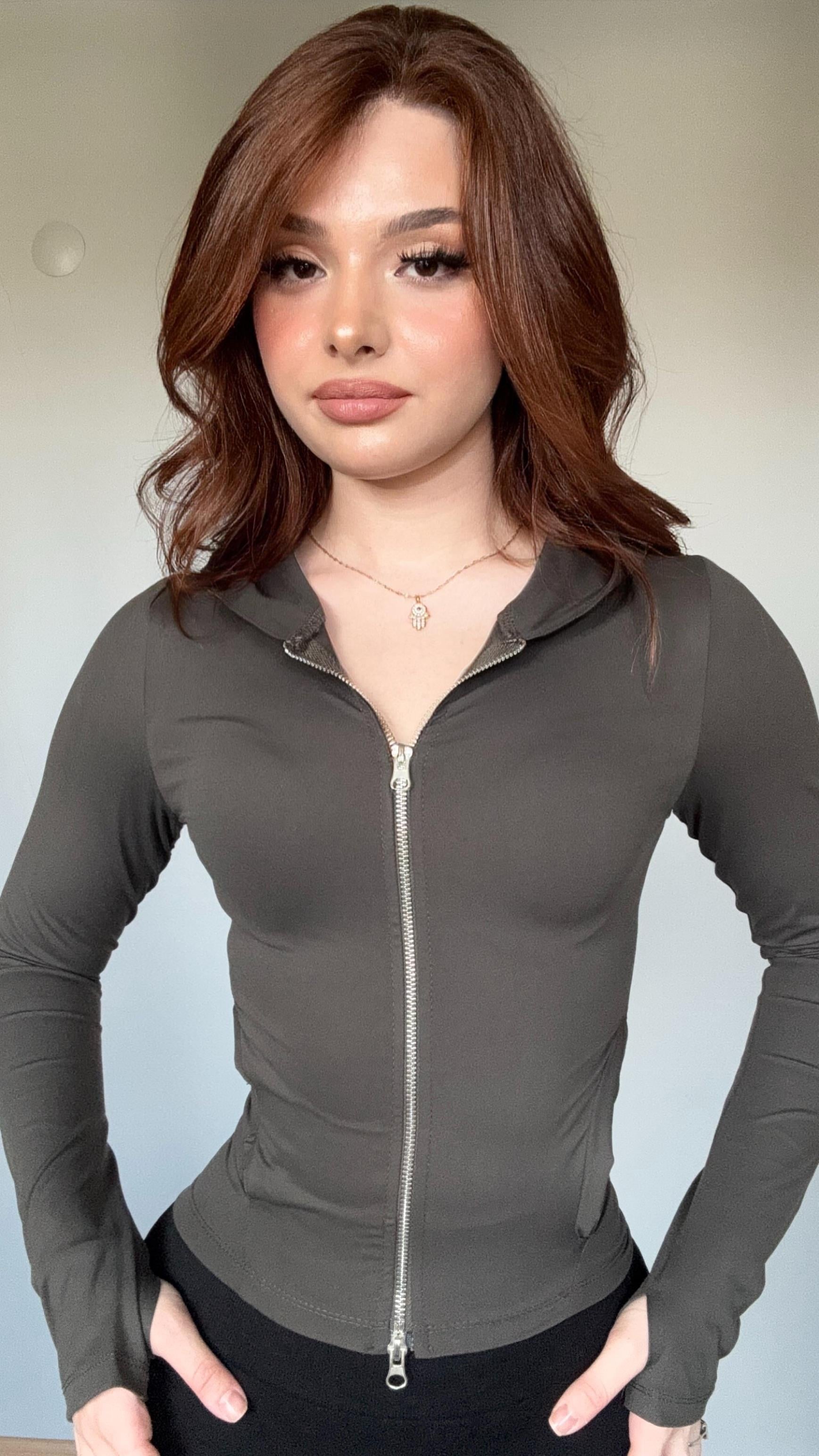 Range Mom Kapüşonlu Hırka Haki