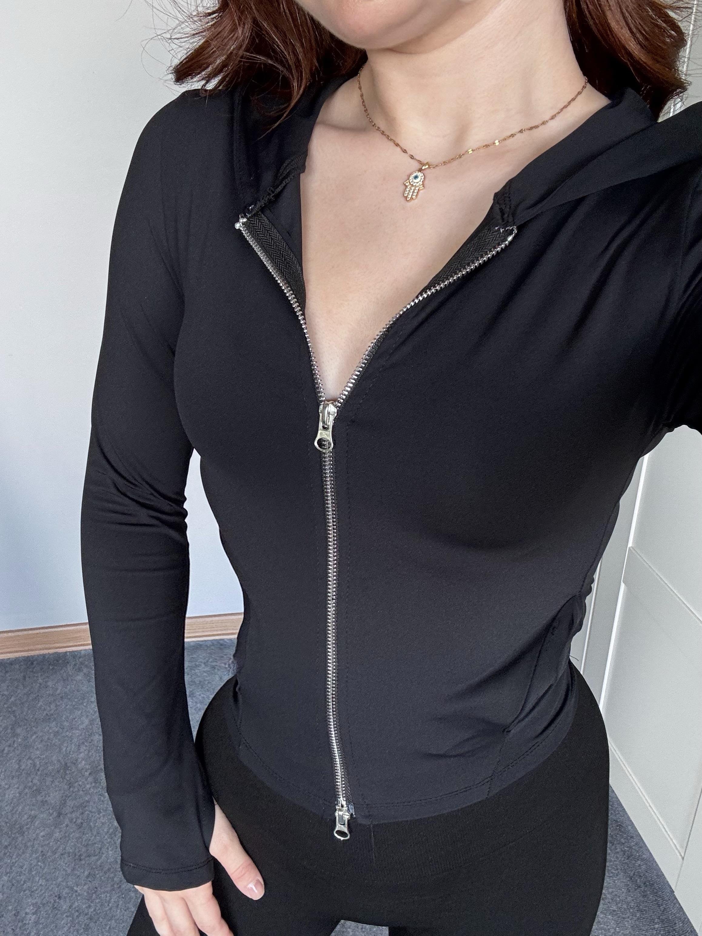 Range Mom Kapüşonlu  Hırka Siyah