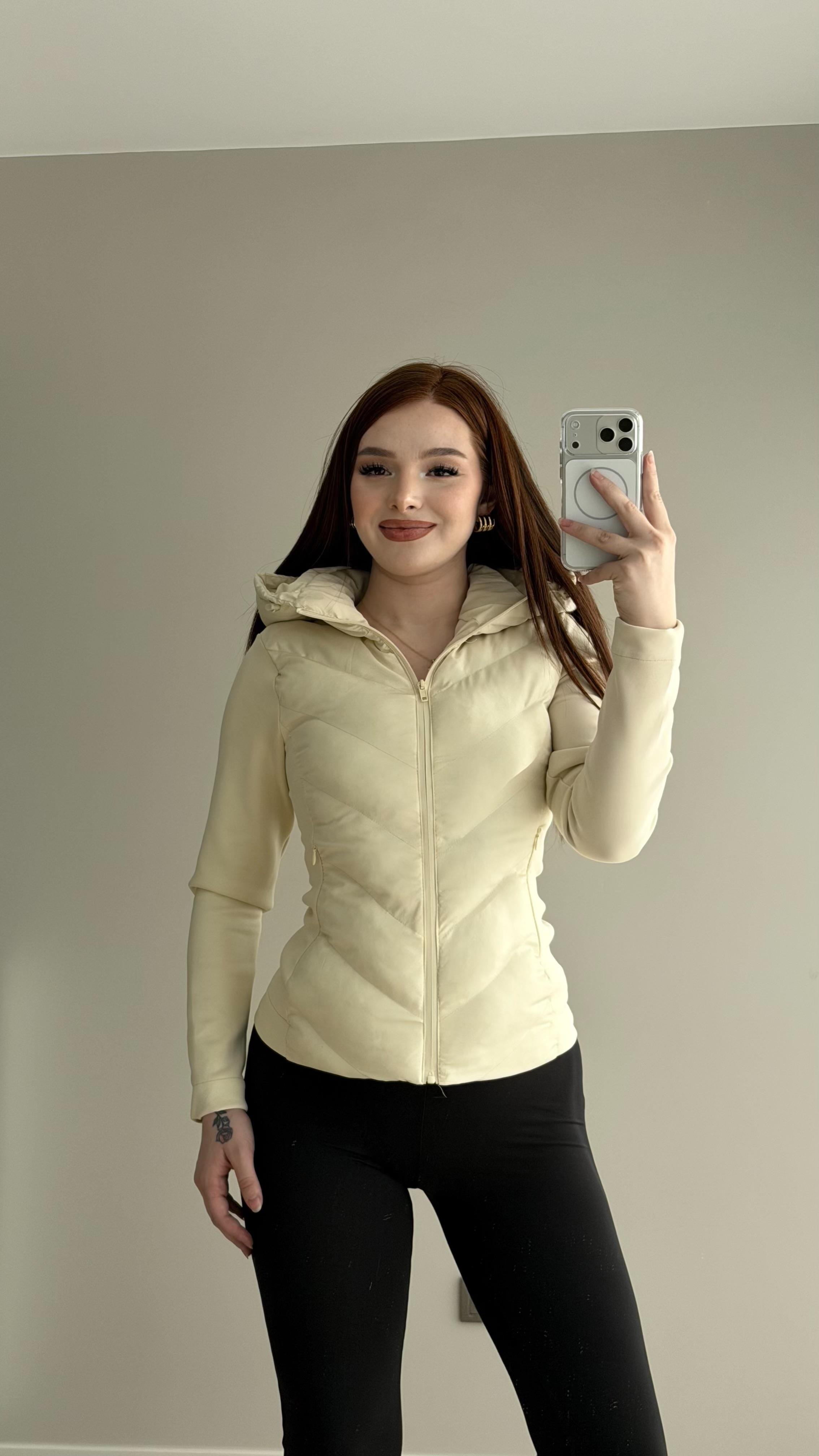 Range Mom Şişme Mont Ekru